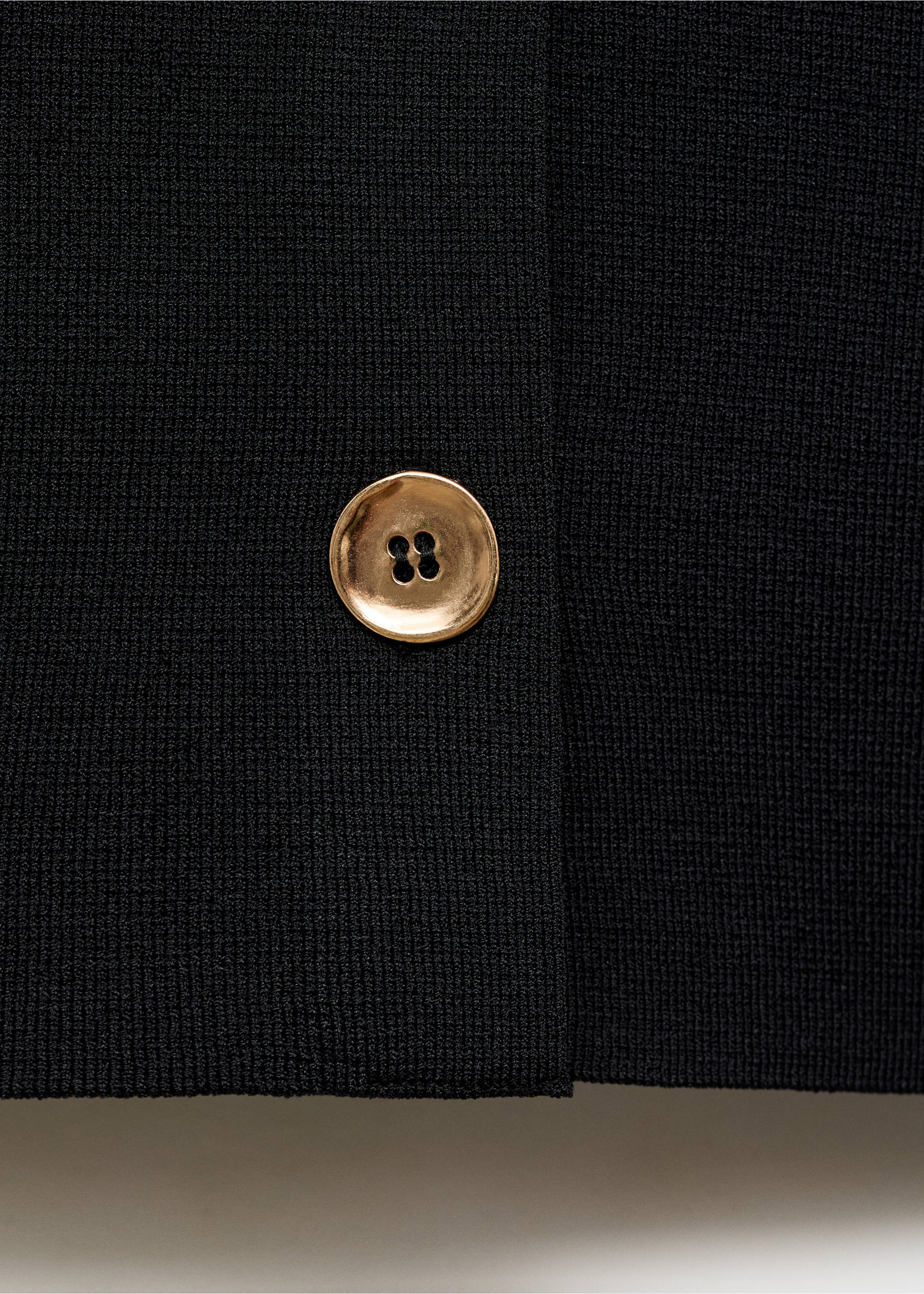Fine-knit gilet - Details of the article 0, Black. Ref: 17084083-00.