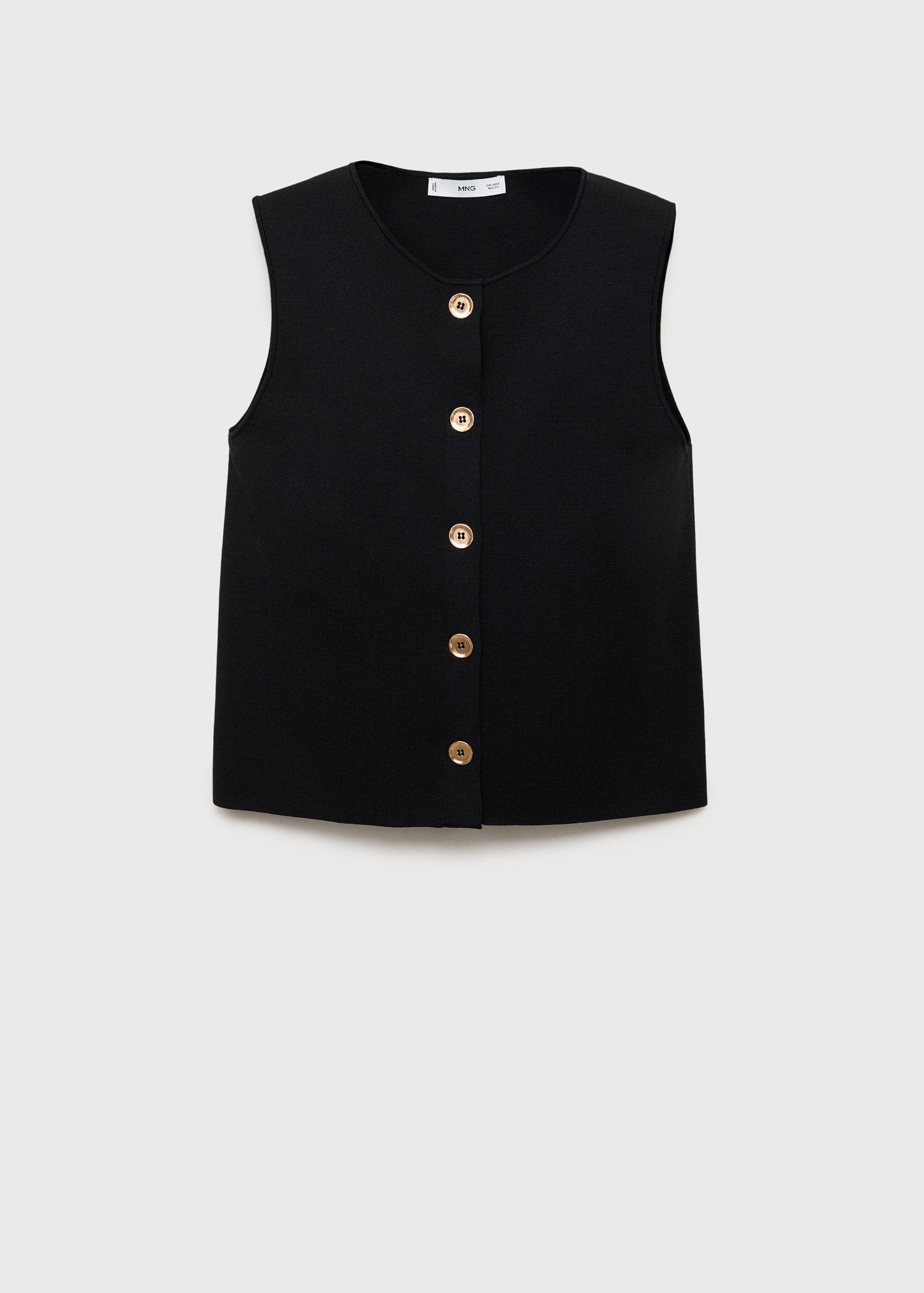 Fine-knit gilet - Article without model