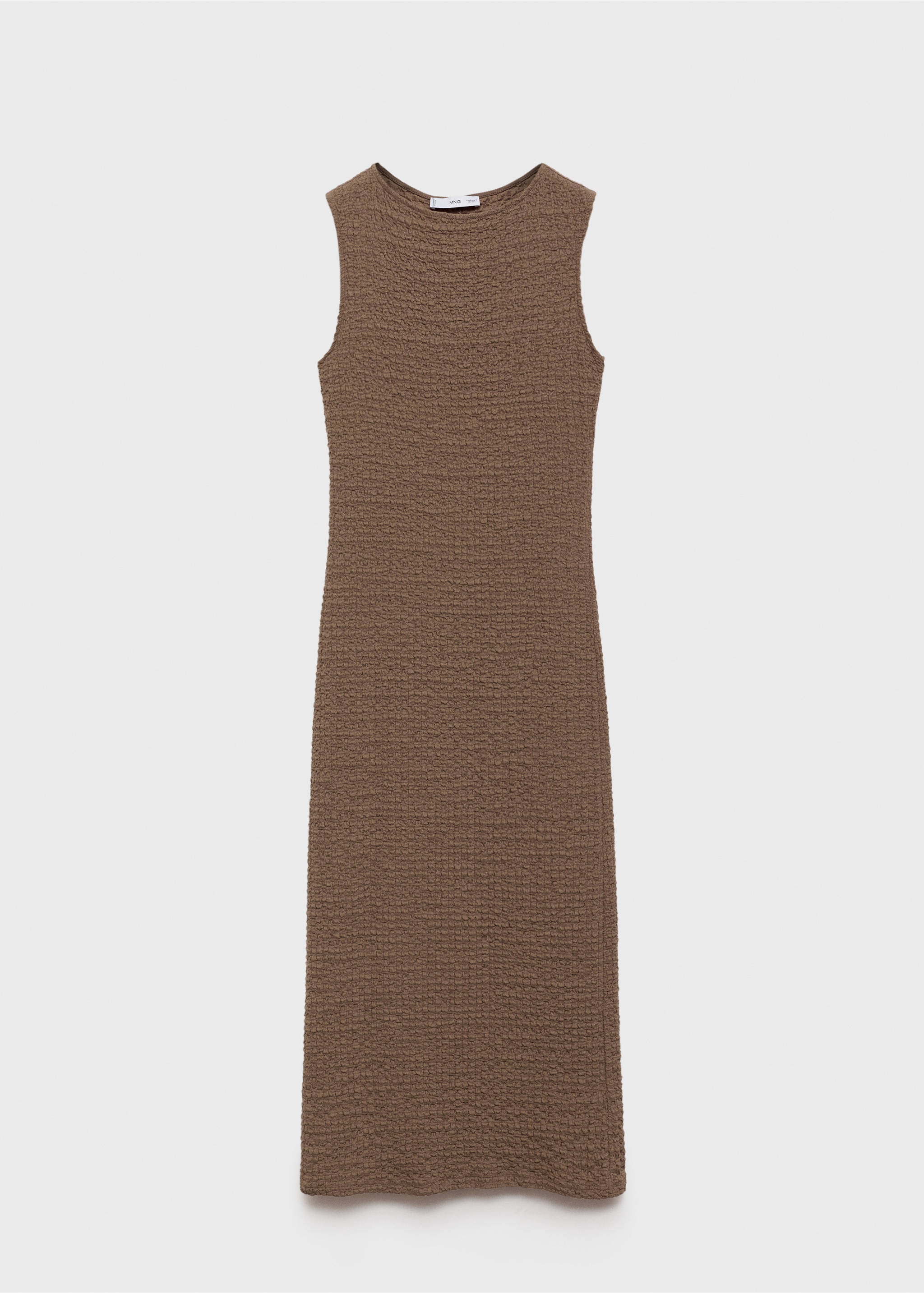 Fitted textured dress - Article without model, Beige. Ref: 17084085-00.