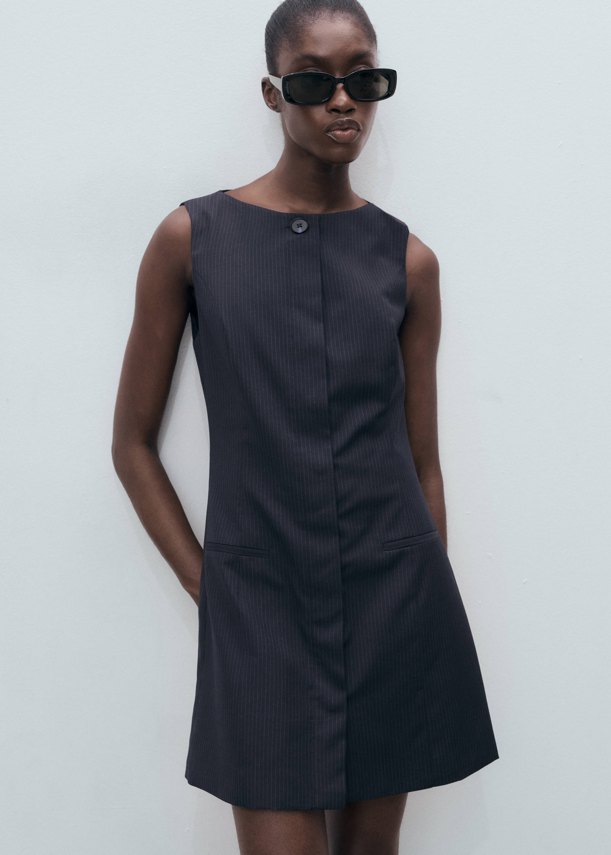 astr the label linen blend midi dress Thierry Linen Midi Dress main image 1
