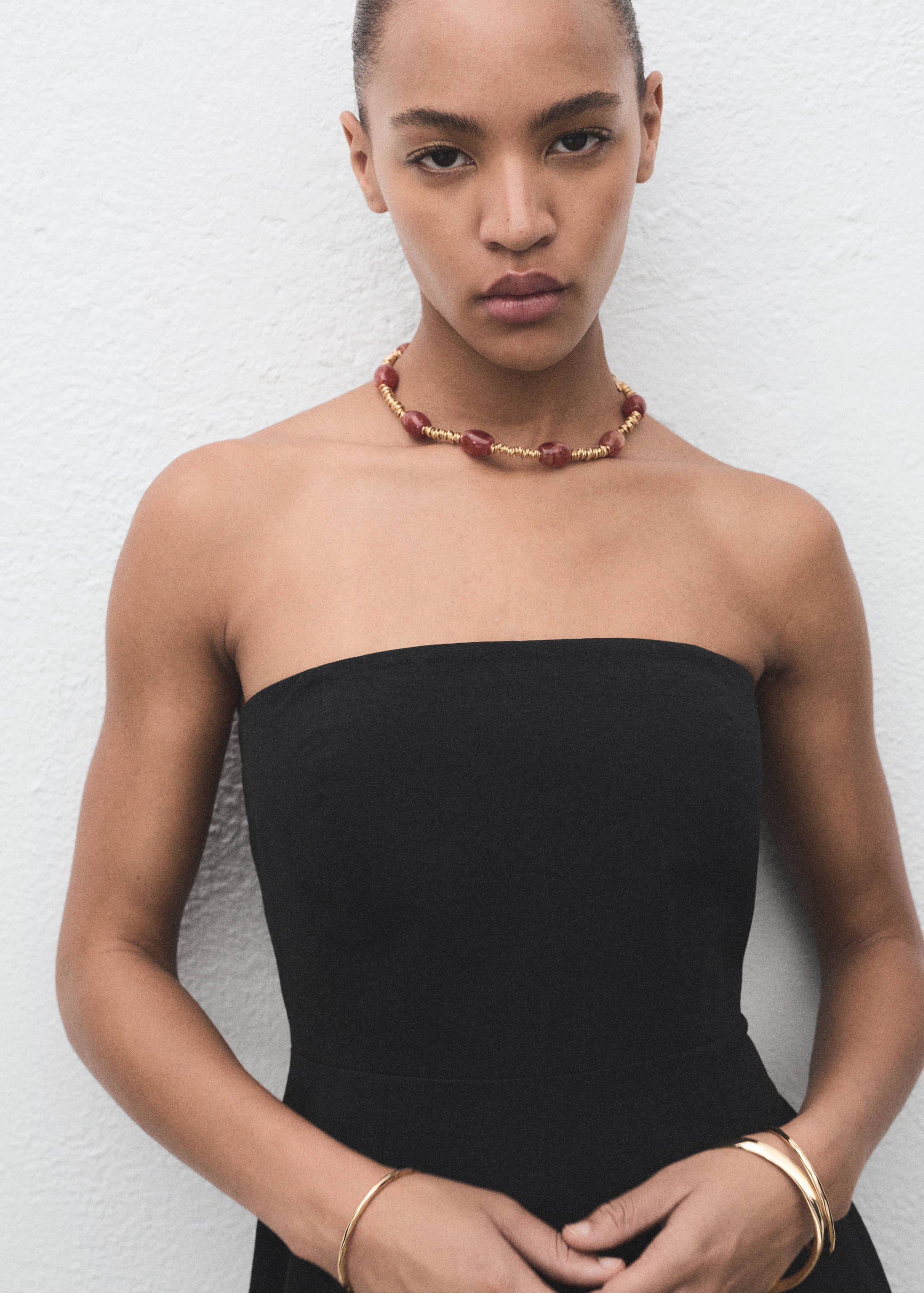 Long strapless dress - Details of the article 3