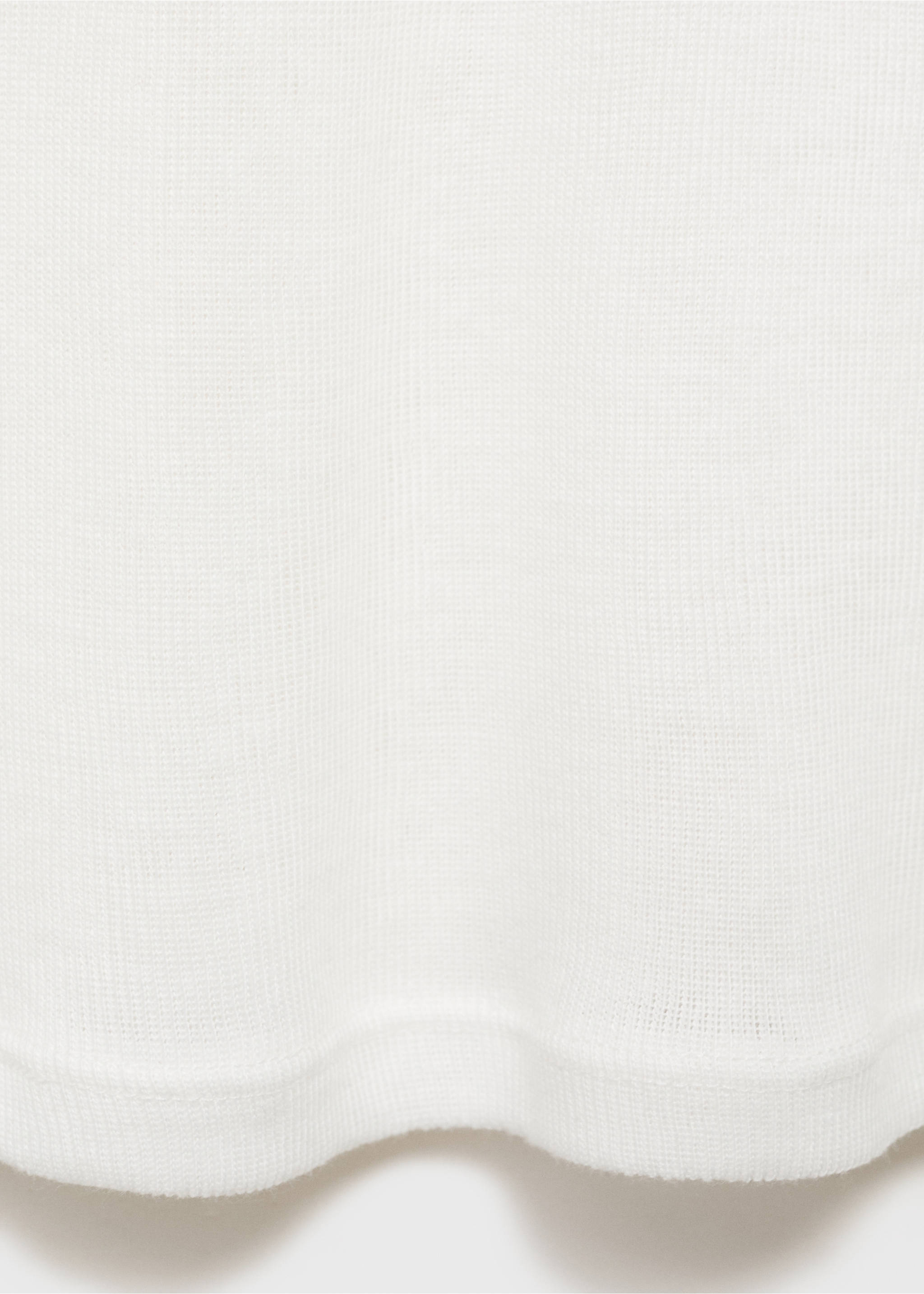 Kombiniertes Baumwoll-T-Shirt - Detail des Artikels 8, Ecru. Ref: 17084093-00.