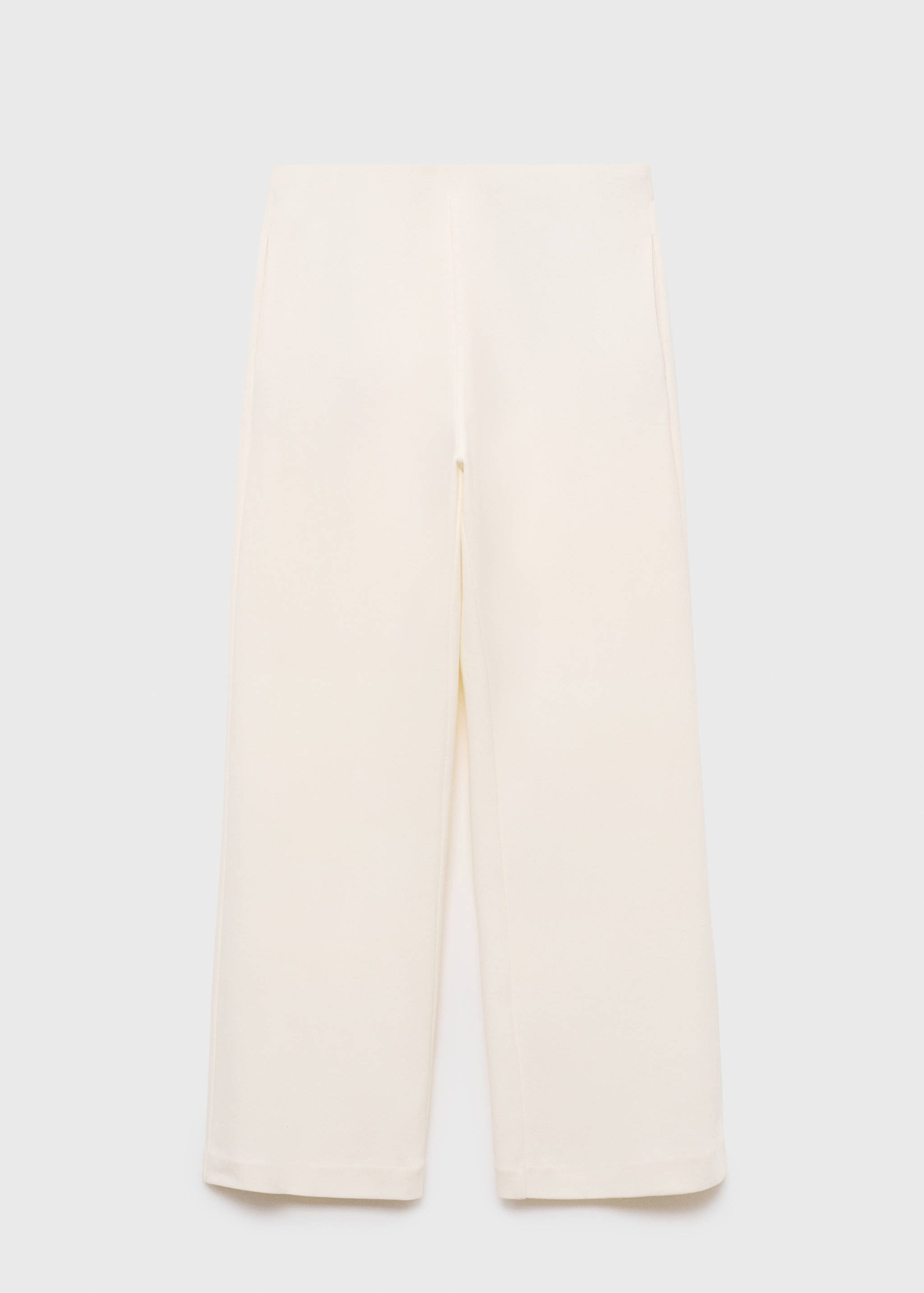 Straight-fit cotton trousers - Article without model