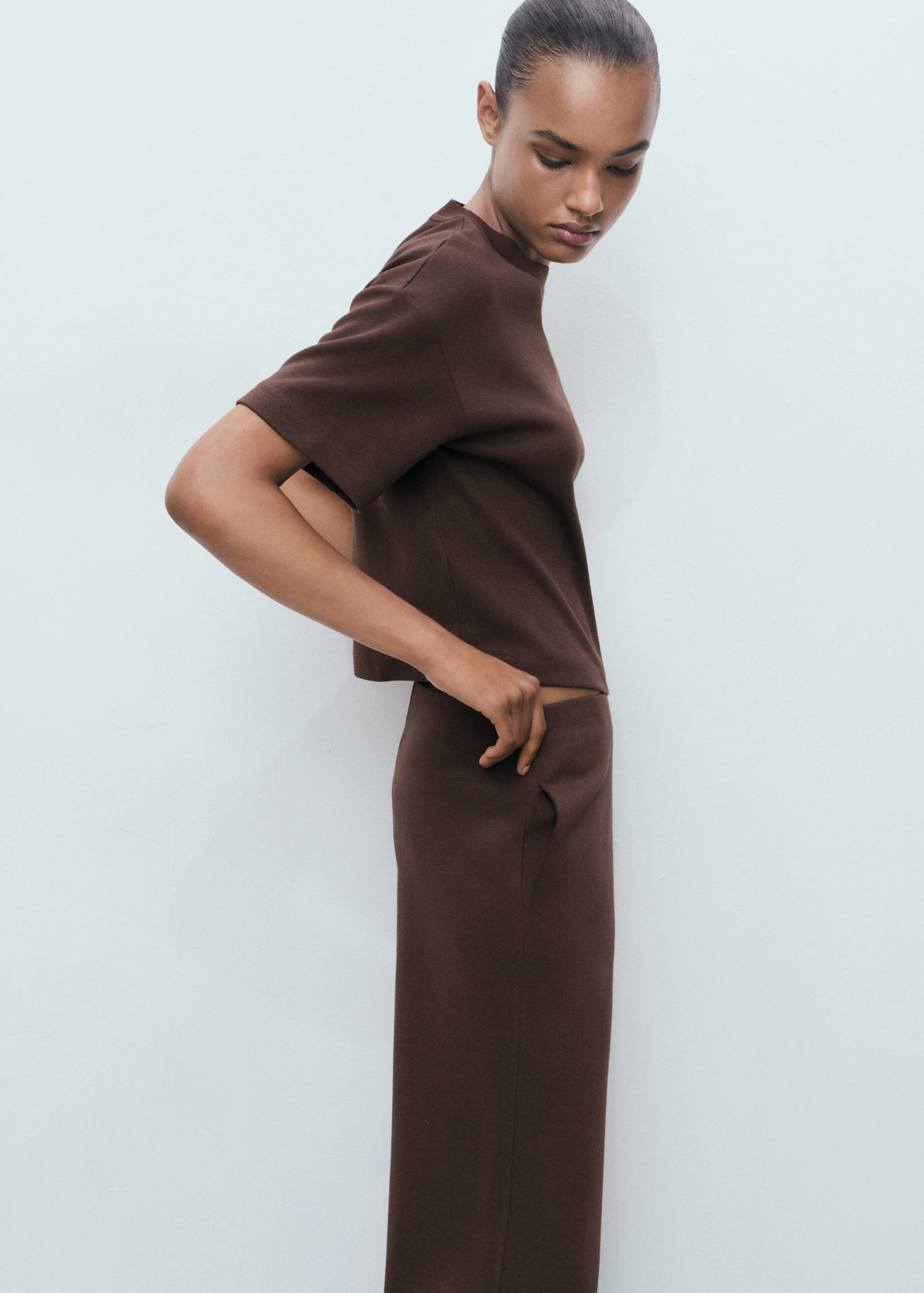 Straight-fit cotton trousers - Details of the article 3