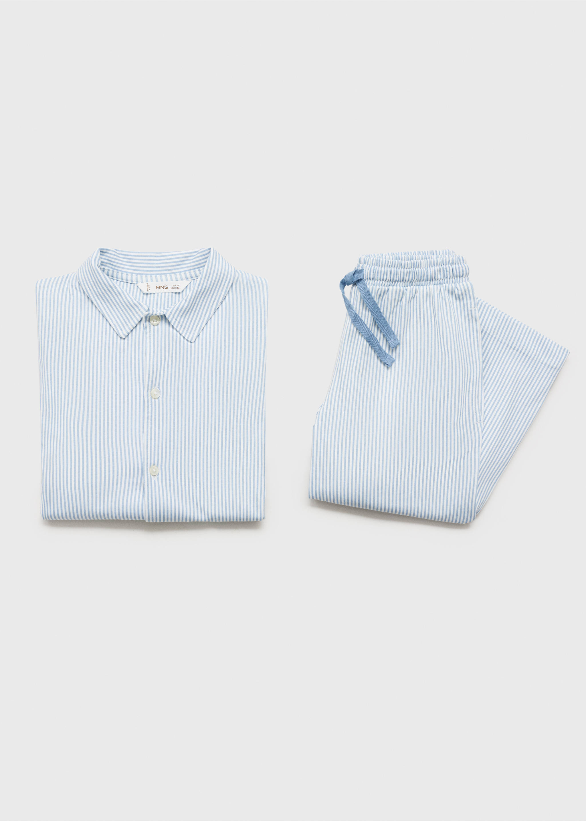 Pack Langer Pyjama - Detail des Artikels 0, Himmelblau. Ref: 17084099-00.