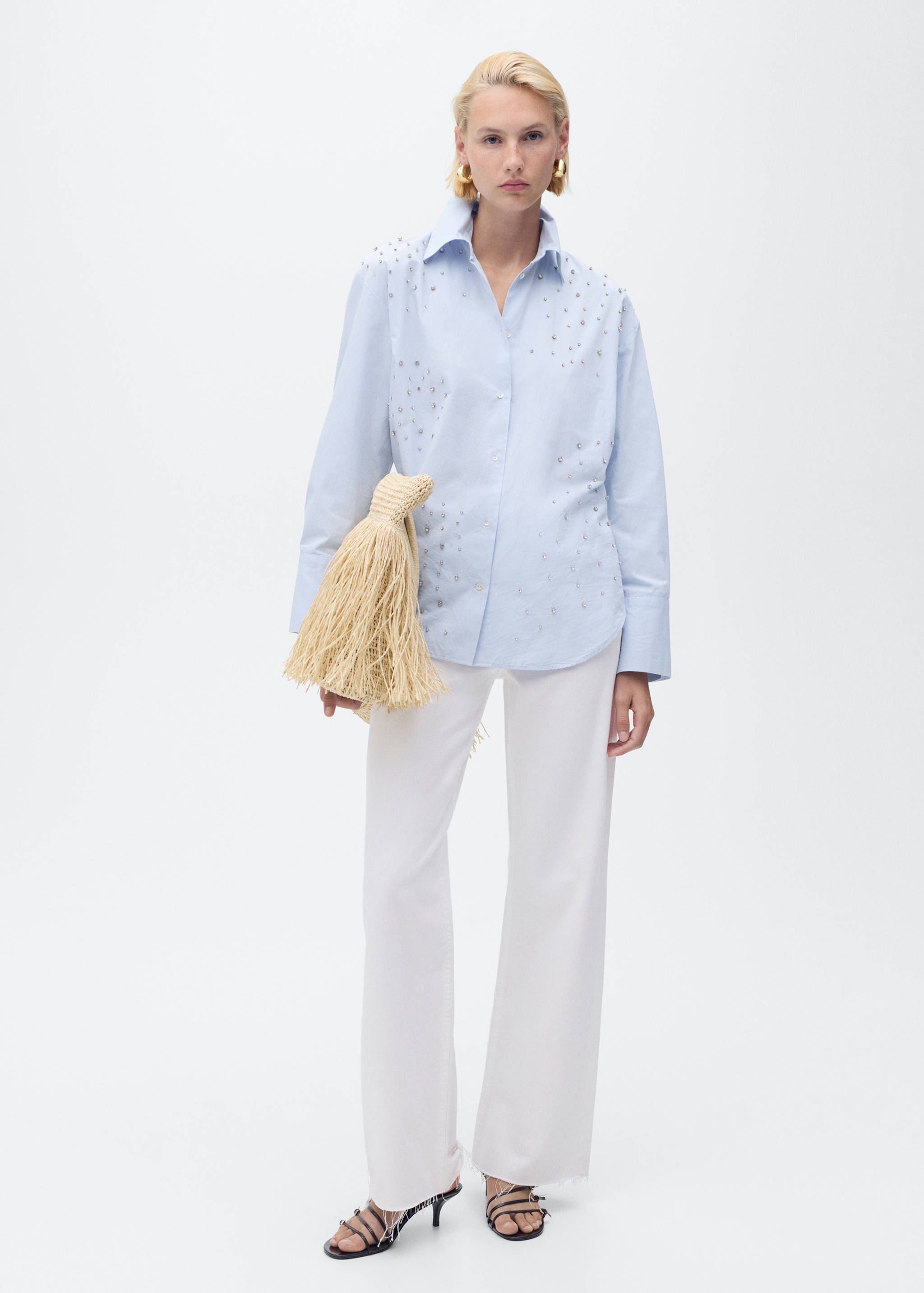 Cotton strass shirt - General plane