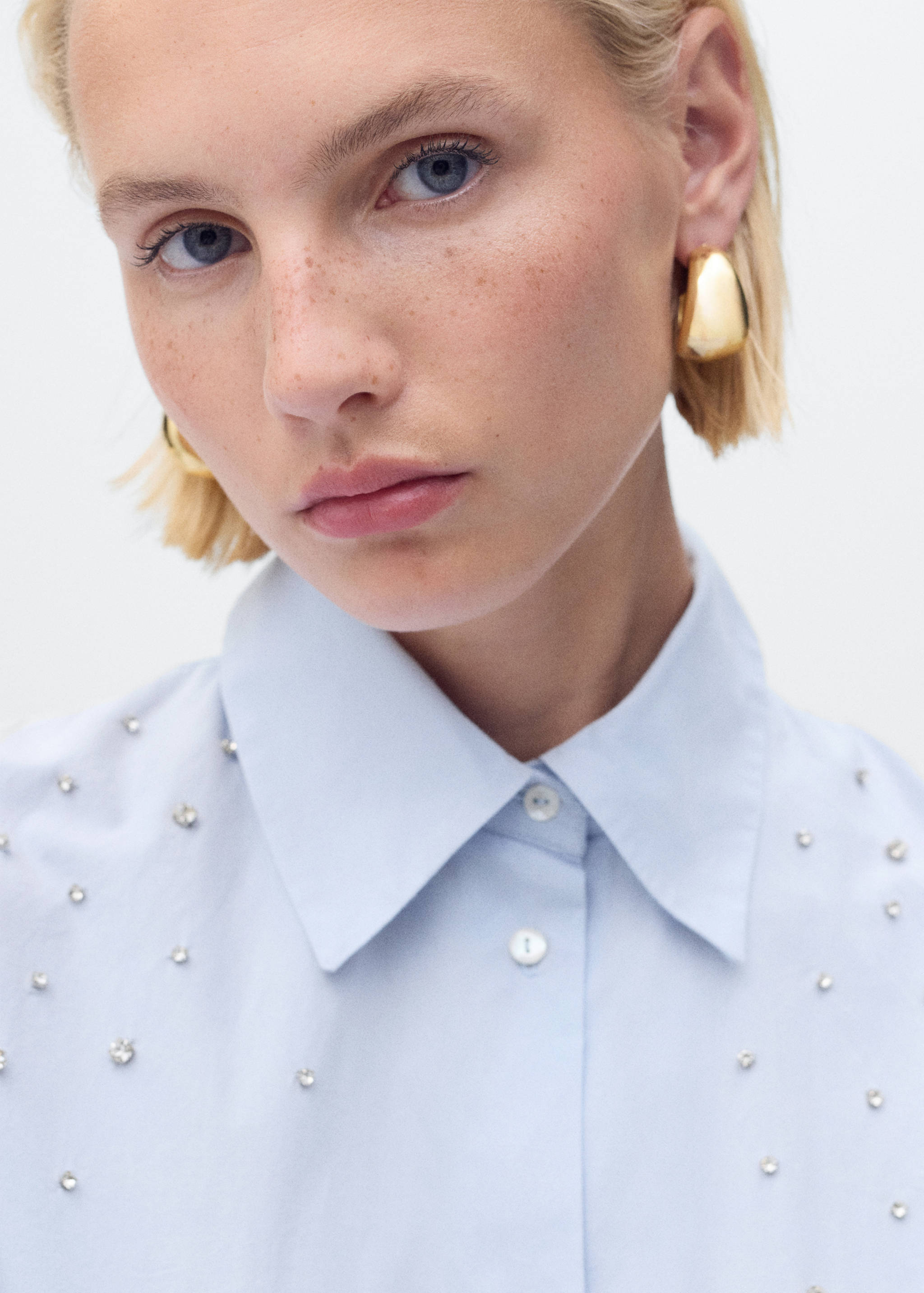Cotton strass shirt - Details of the article 1