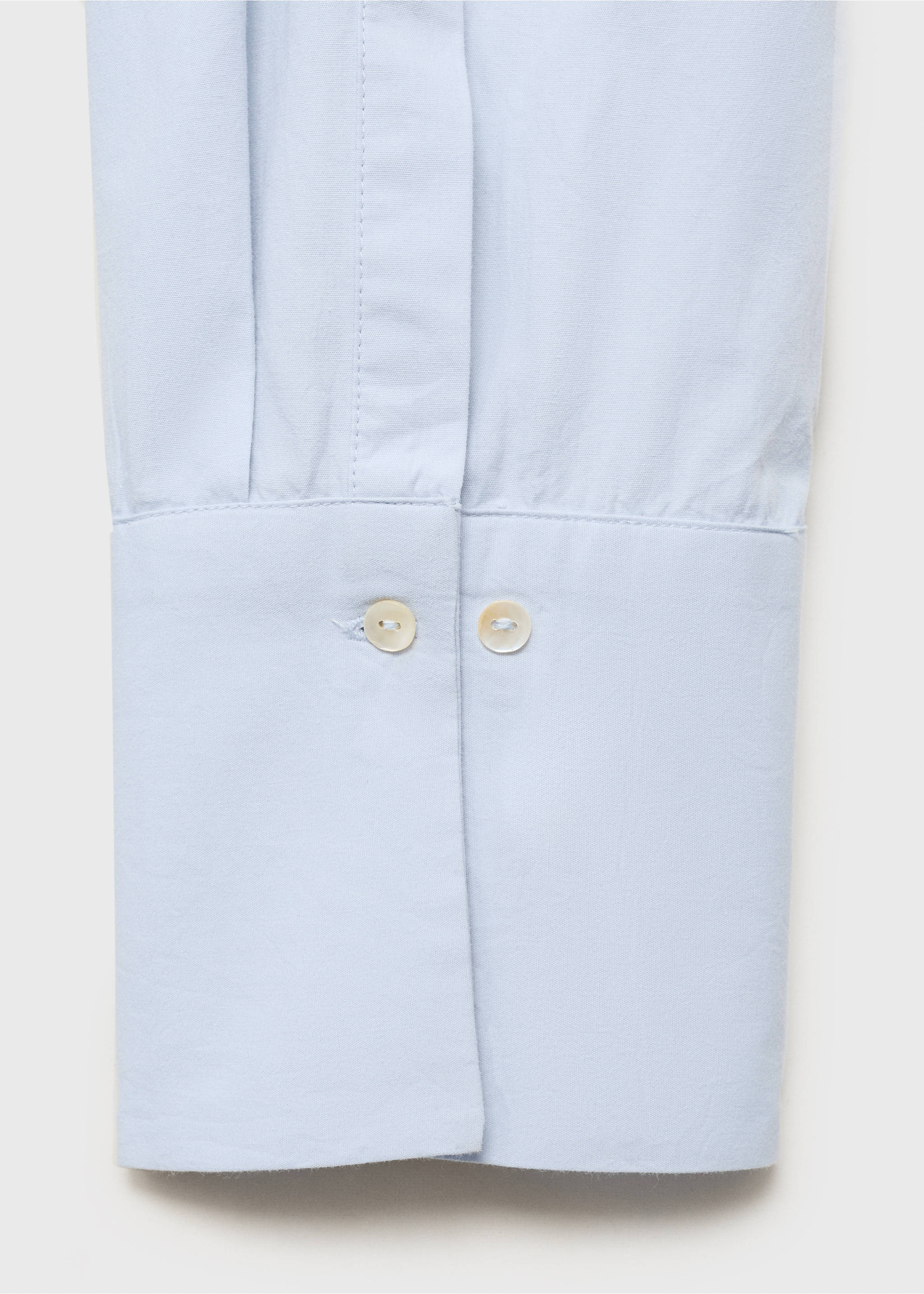 Cotton strass shirt - Details of the article 8, Blue. Ref: 17084100-00.