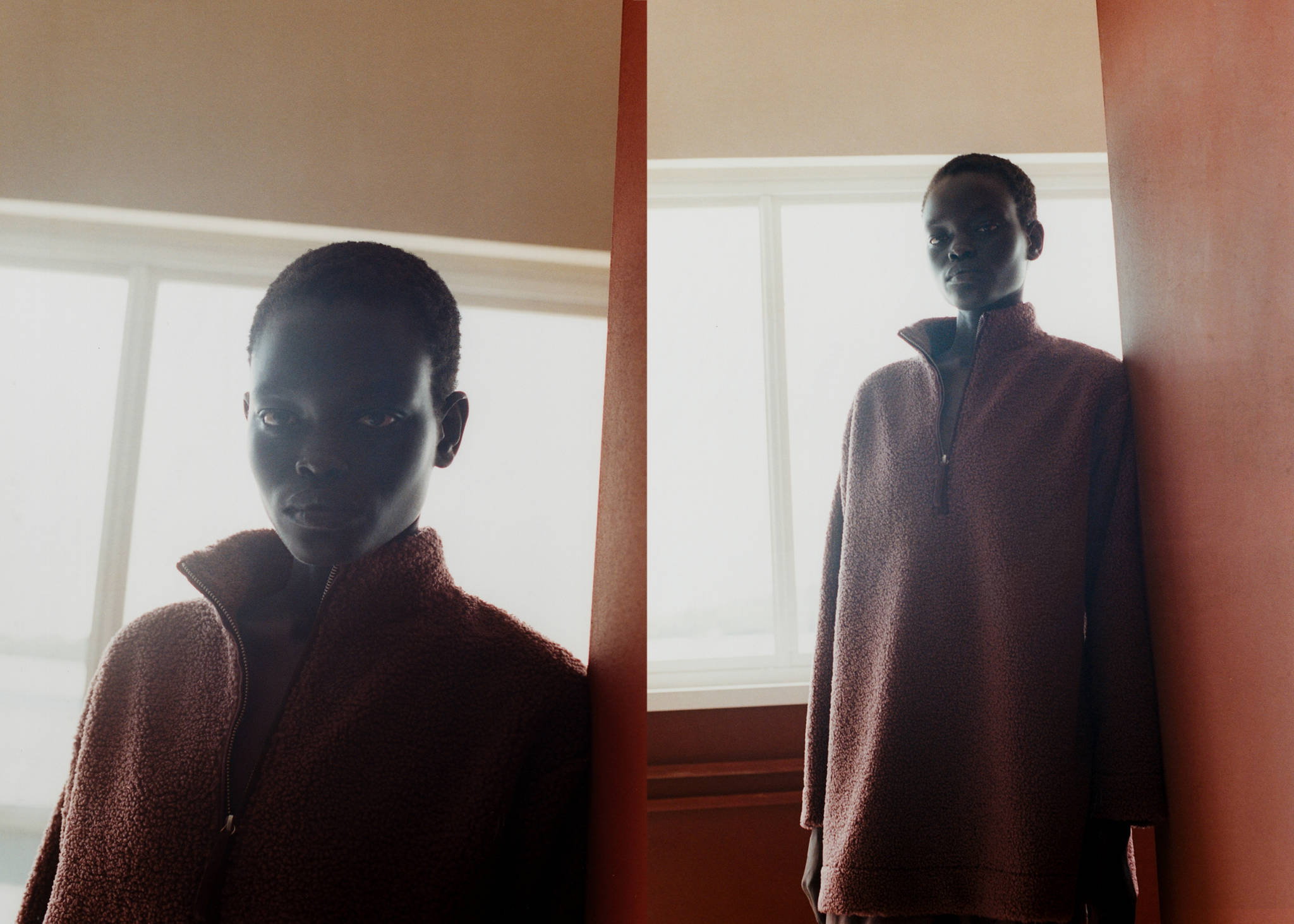 Fleece sweatshirt with zip - Panoramic plane
