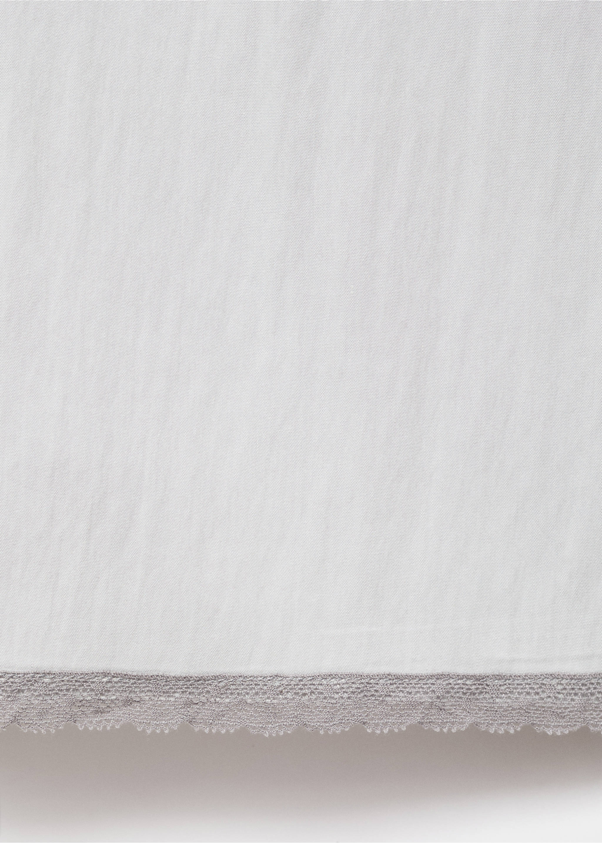 Lace nightgown with straps - Details of the article 0, Light/Pastel Grey. Ref: 17084105-00.