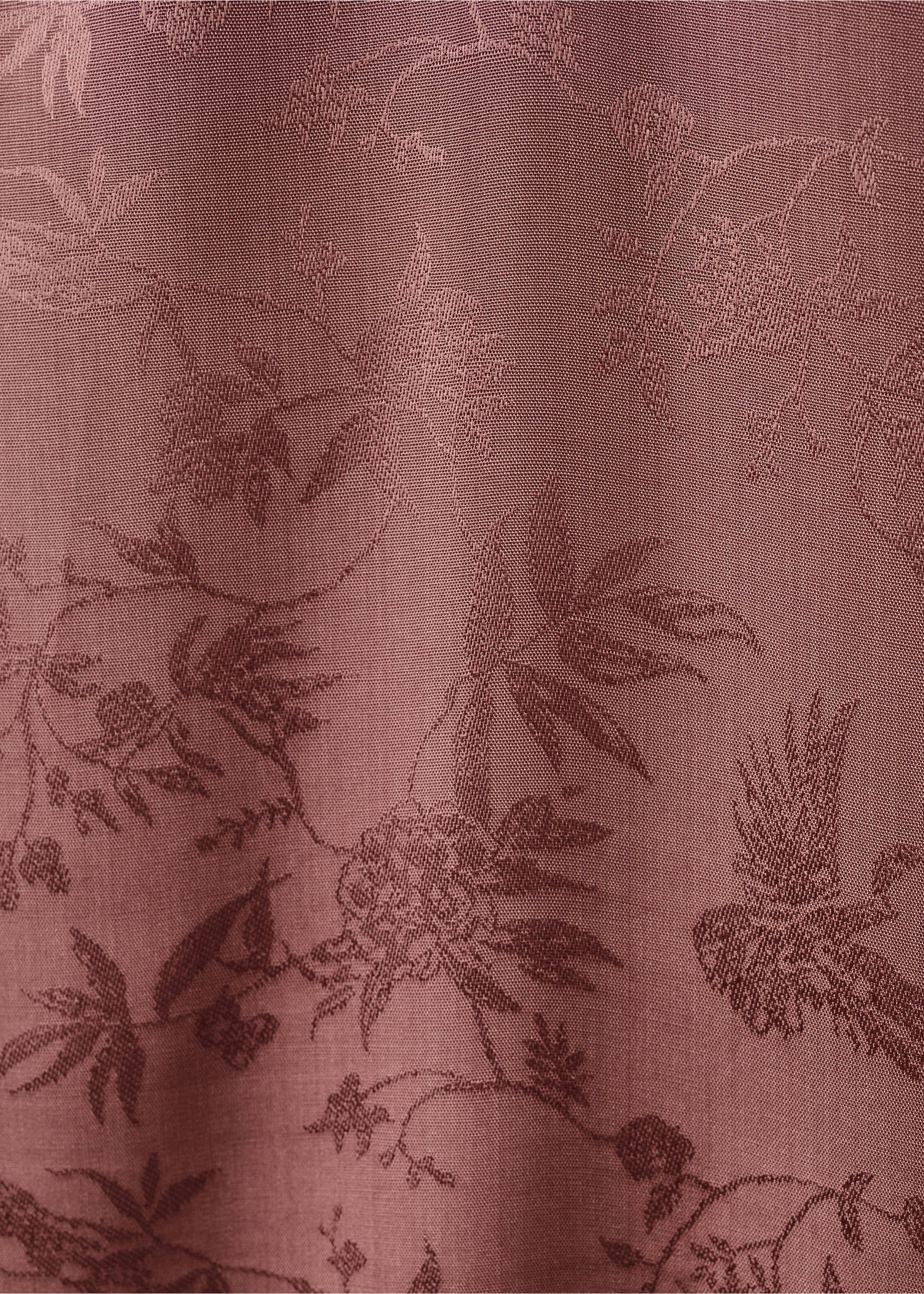 Jacquard satin nightdress - Details of the article 0, Brown. Ref: 17084107-00.