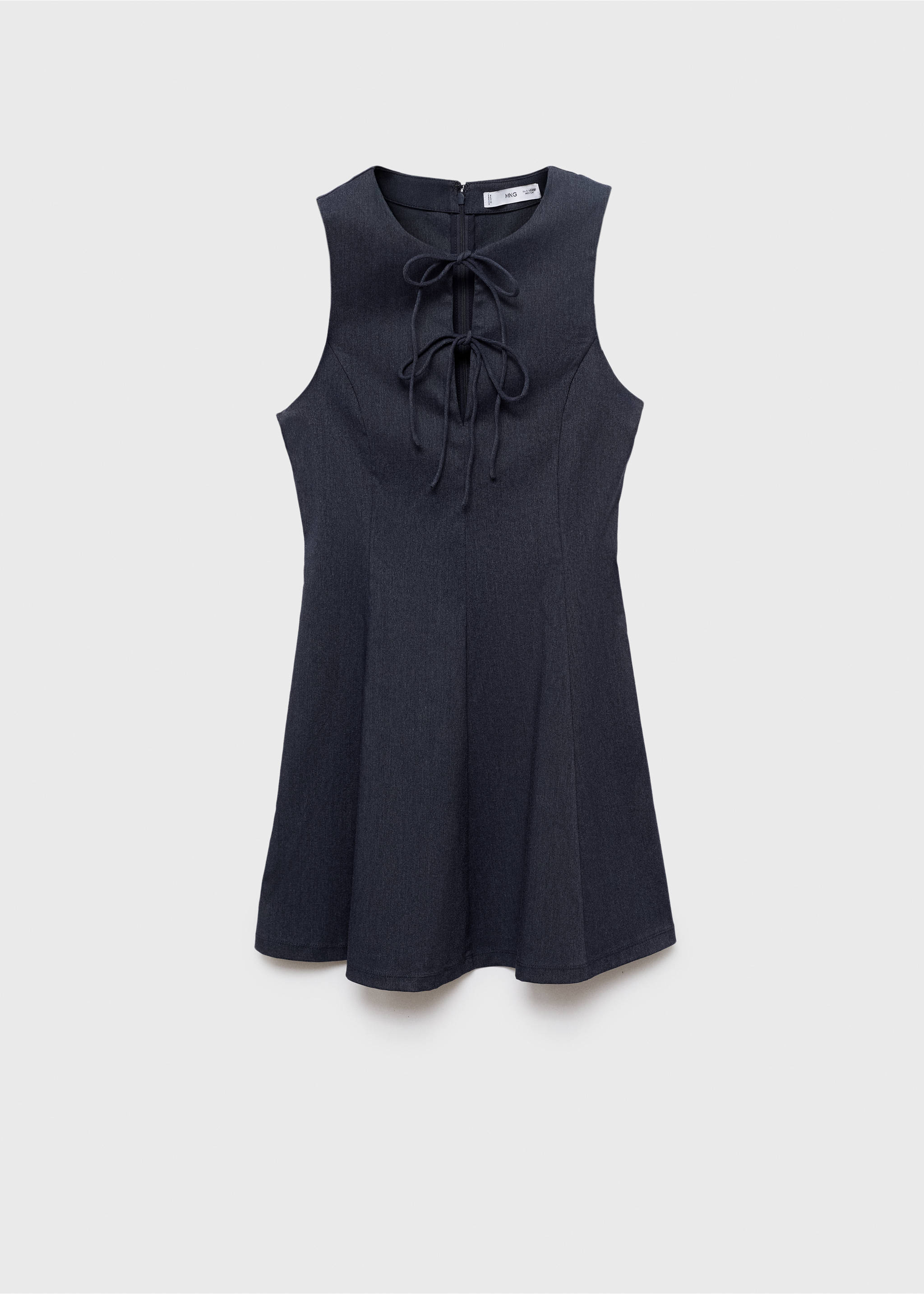 Vestido efecto denim lazos - Artículo sin modelo, Azul. Ref: 17084111-00.