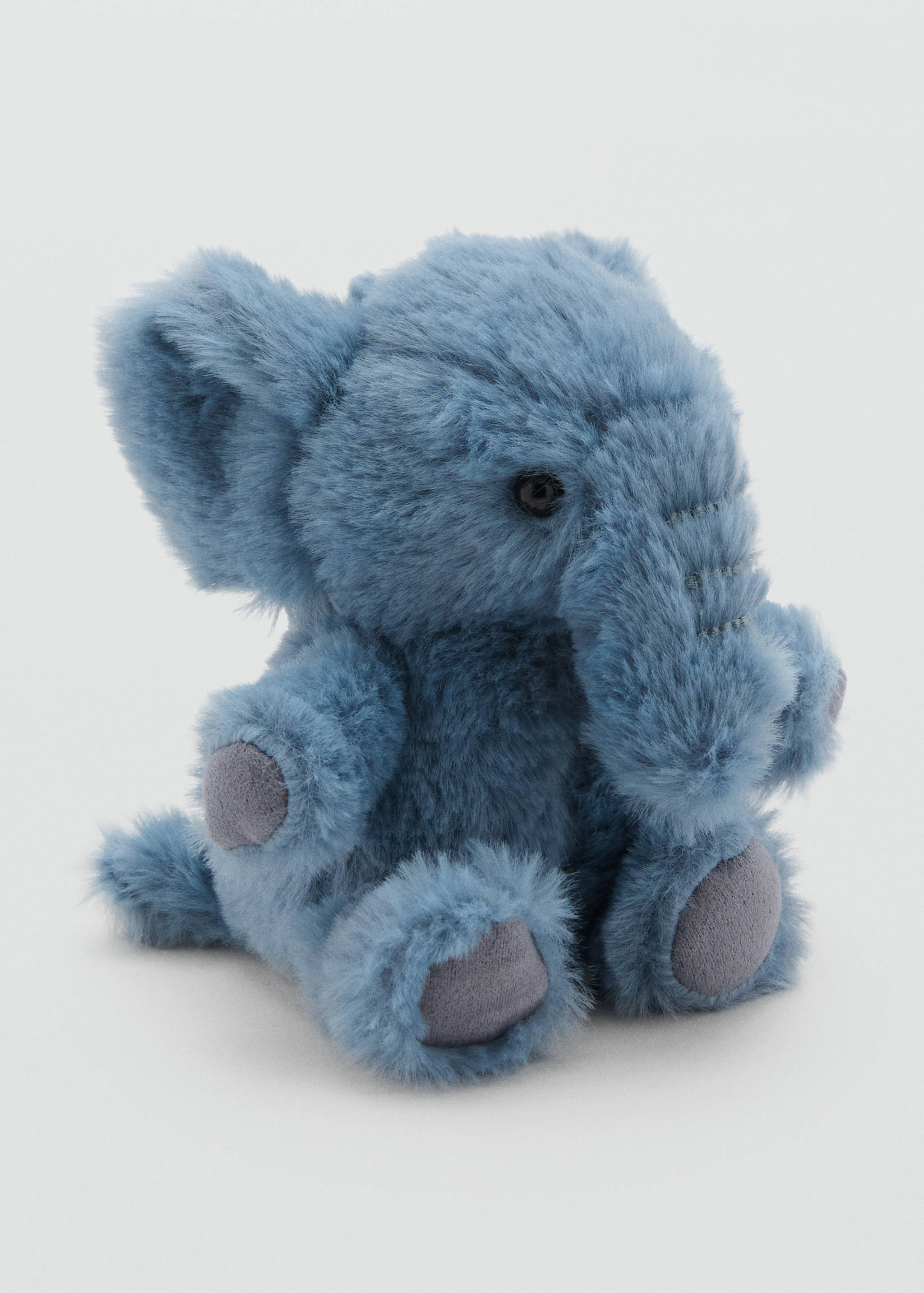 Porte-clés éléphant poils synthétiques - Plan moyen