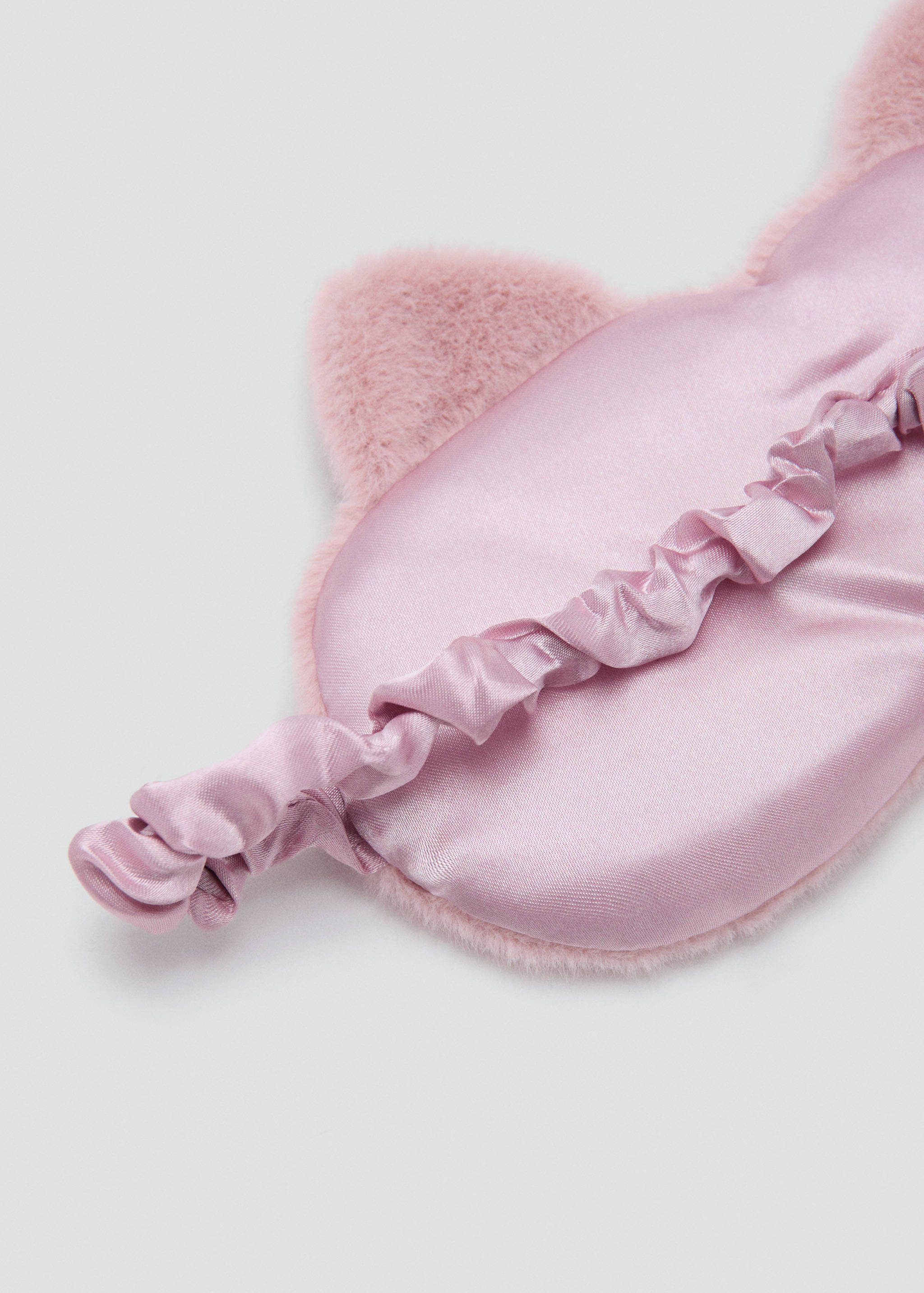 Animal-print fur-effect eye mask - Details of the article 2