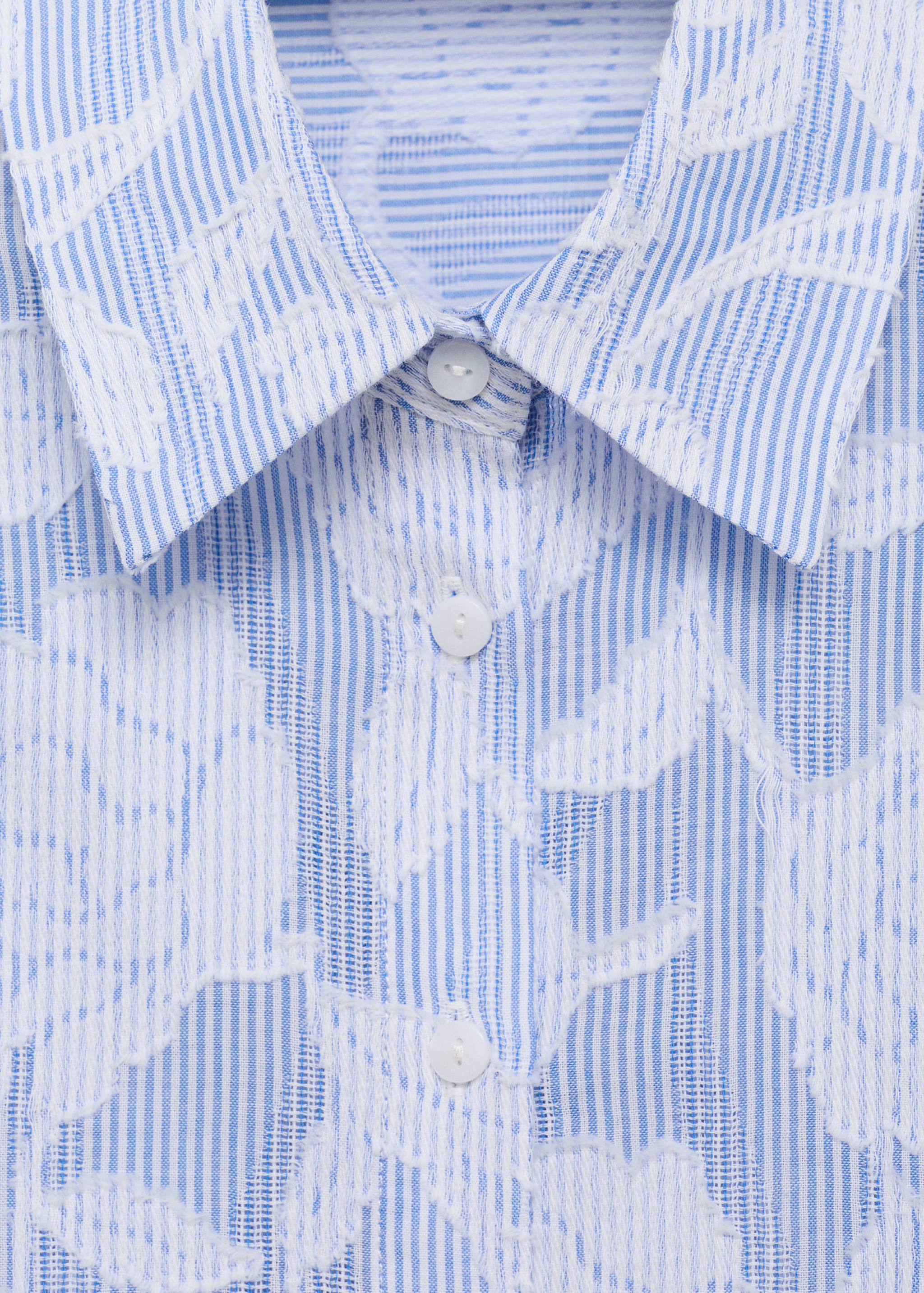 Camisa rayas detalles bordados - Detalle del artículo 8