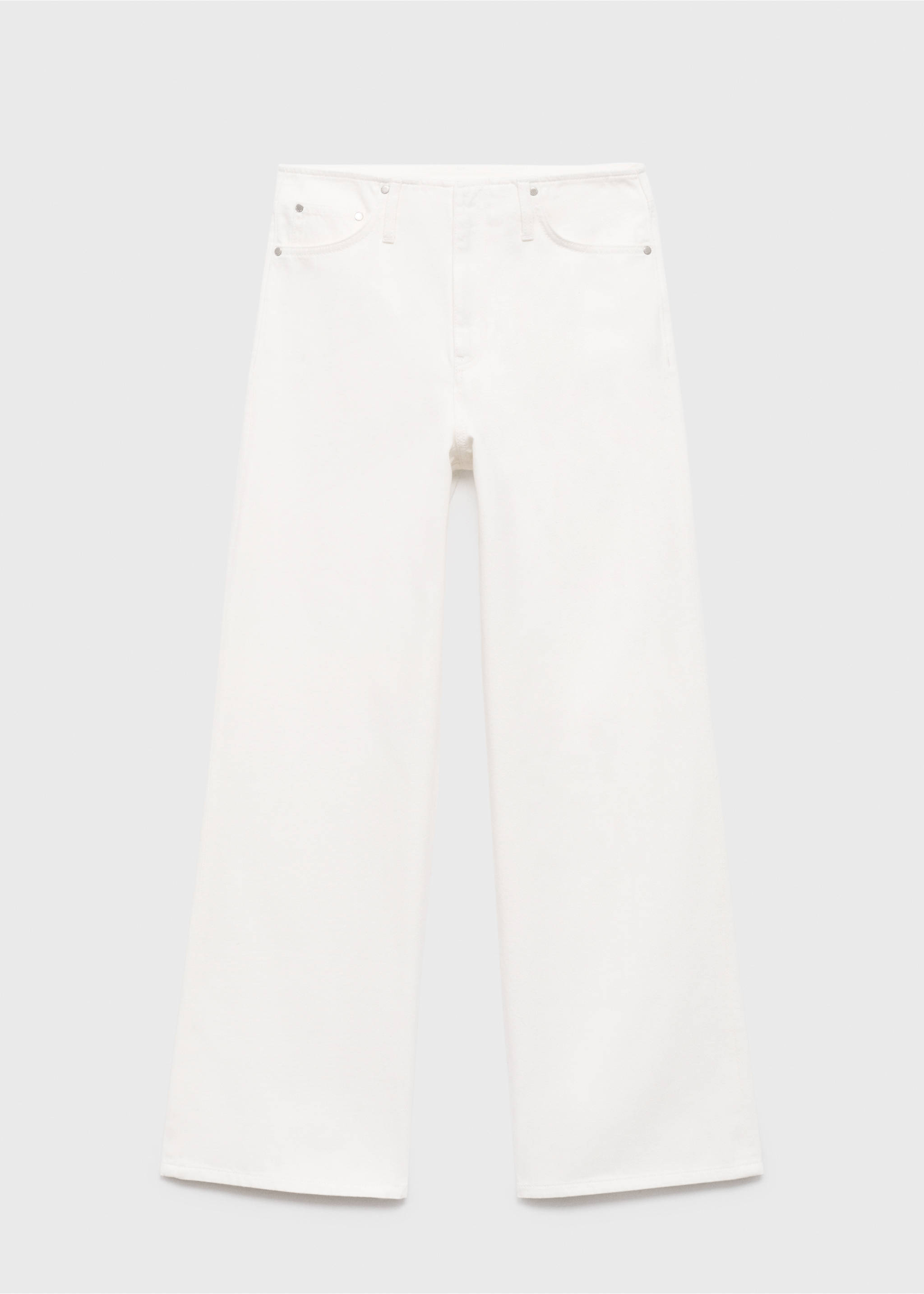 Jean large taille normale - Article sans modèle, Blanc cassé. Ref: 17084138-00.