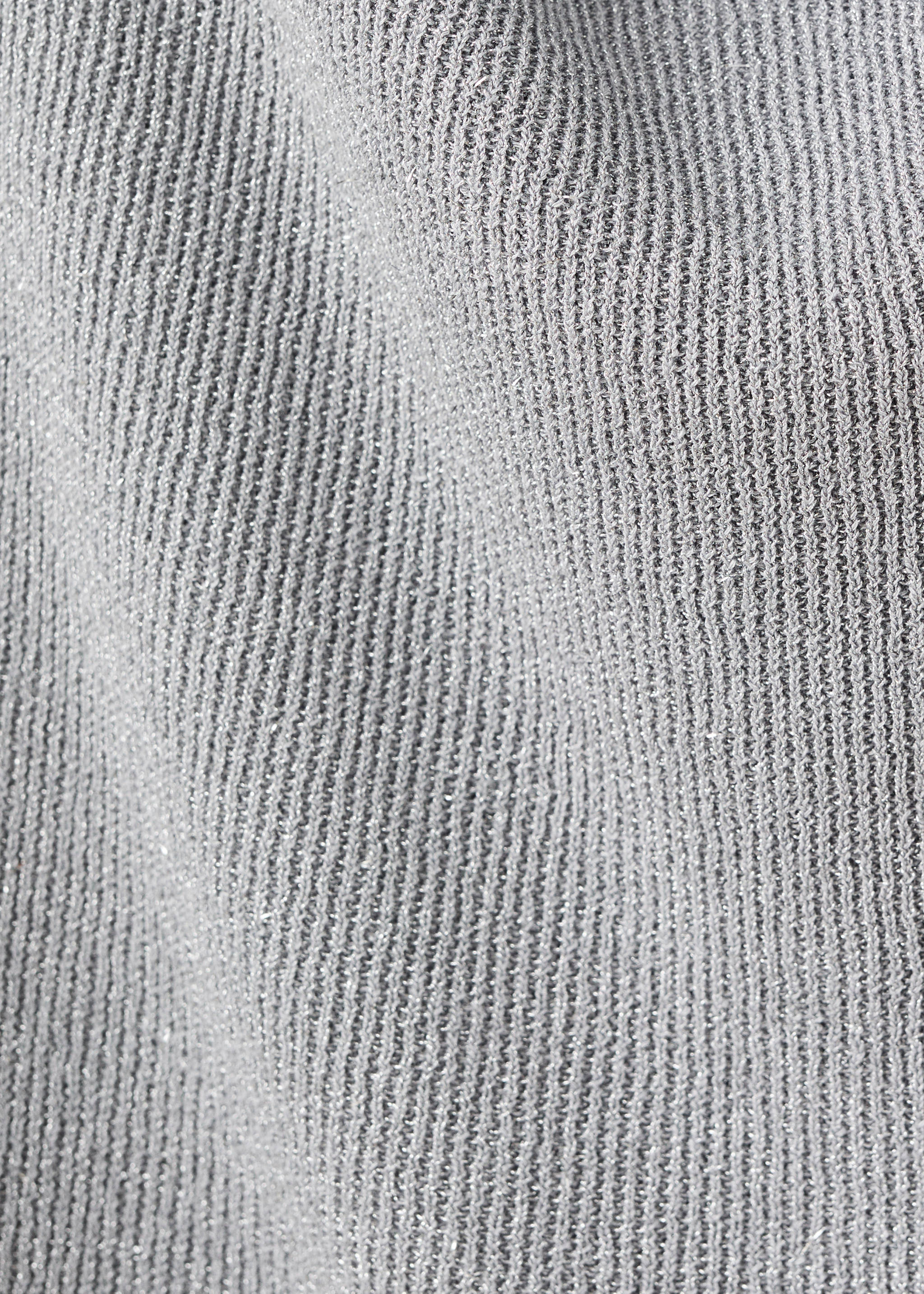 Lurex-Stricktop mit drapiertem Kragen - Detail des Artikels 0