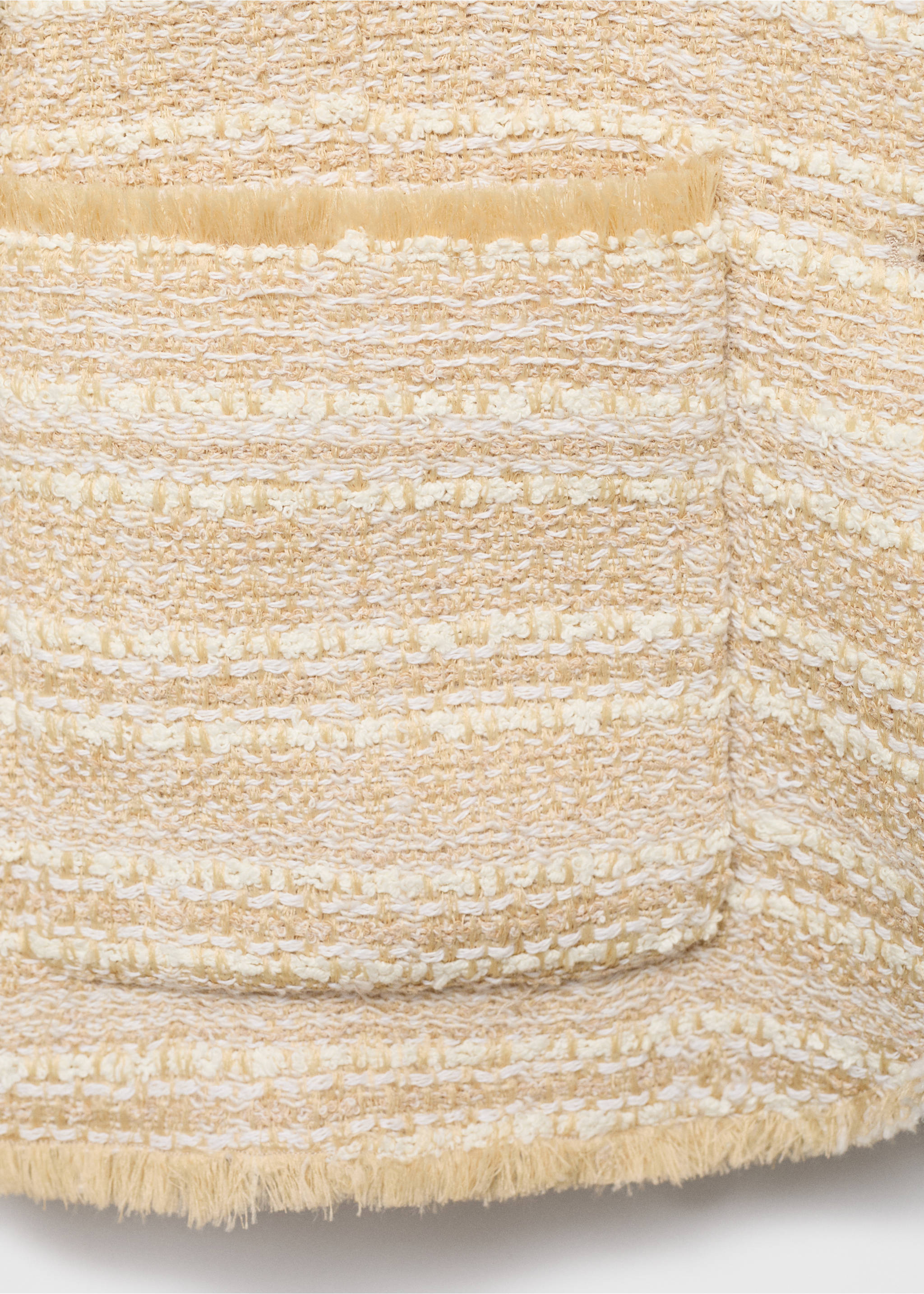 Veste tweed boutons bijoux - Détail de l'article 0, Beige. Ref: 17084146-00.