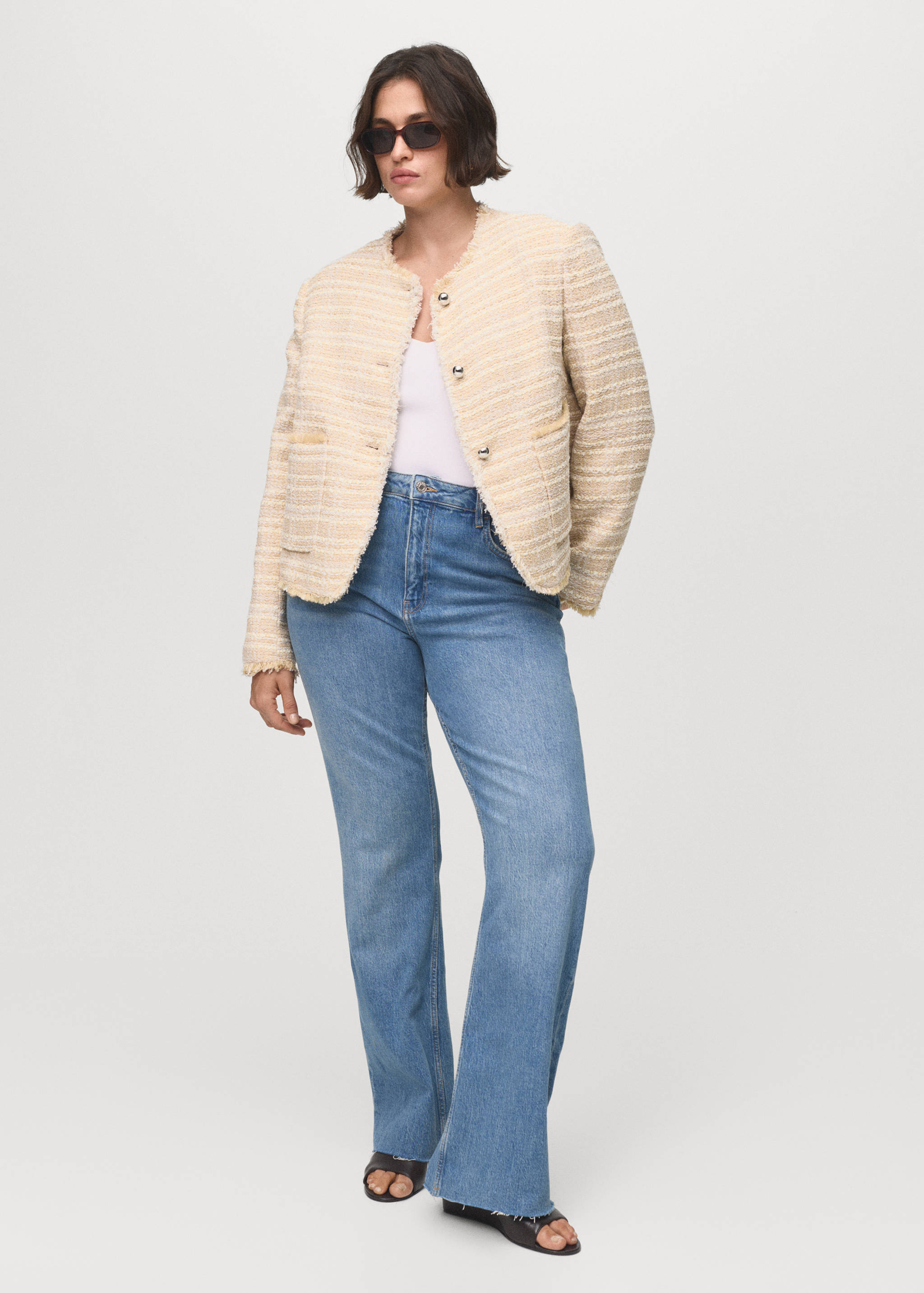 Veste tweed boutons bijoux - Détail de l'article 3