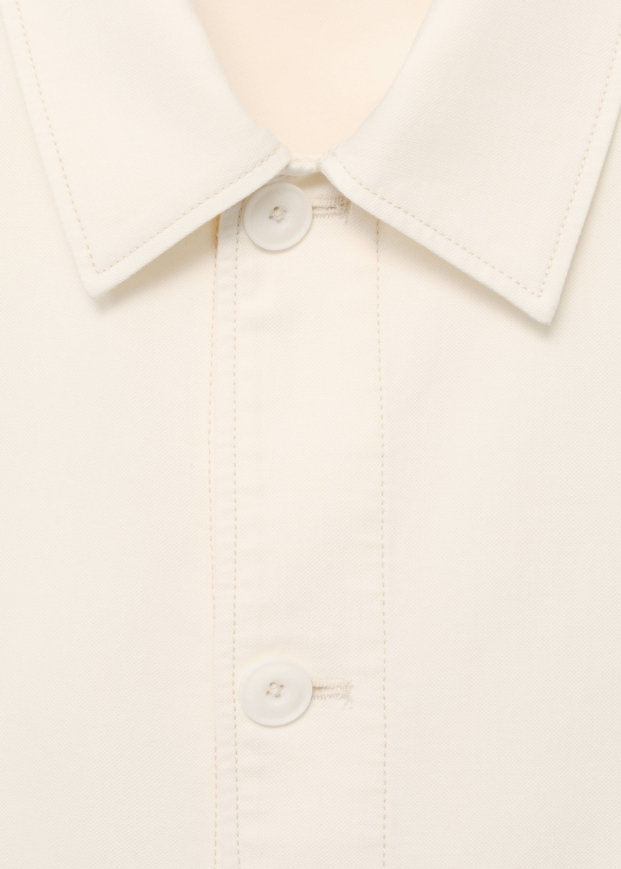 Straight cotton jacket with buttons - Details of the article 8