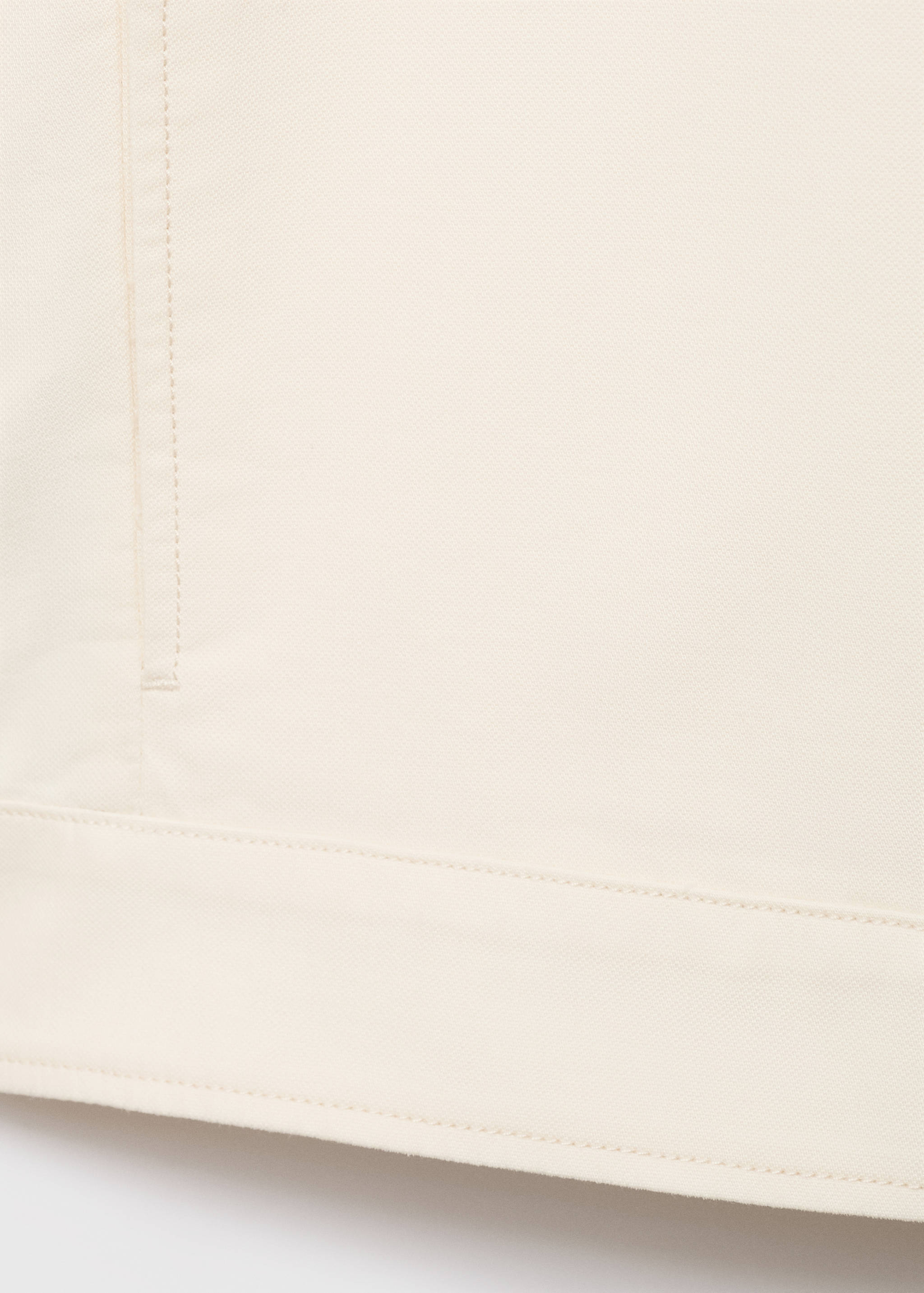 Straight cotton jacket with buttons - Details of the article 0