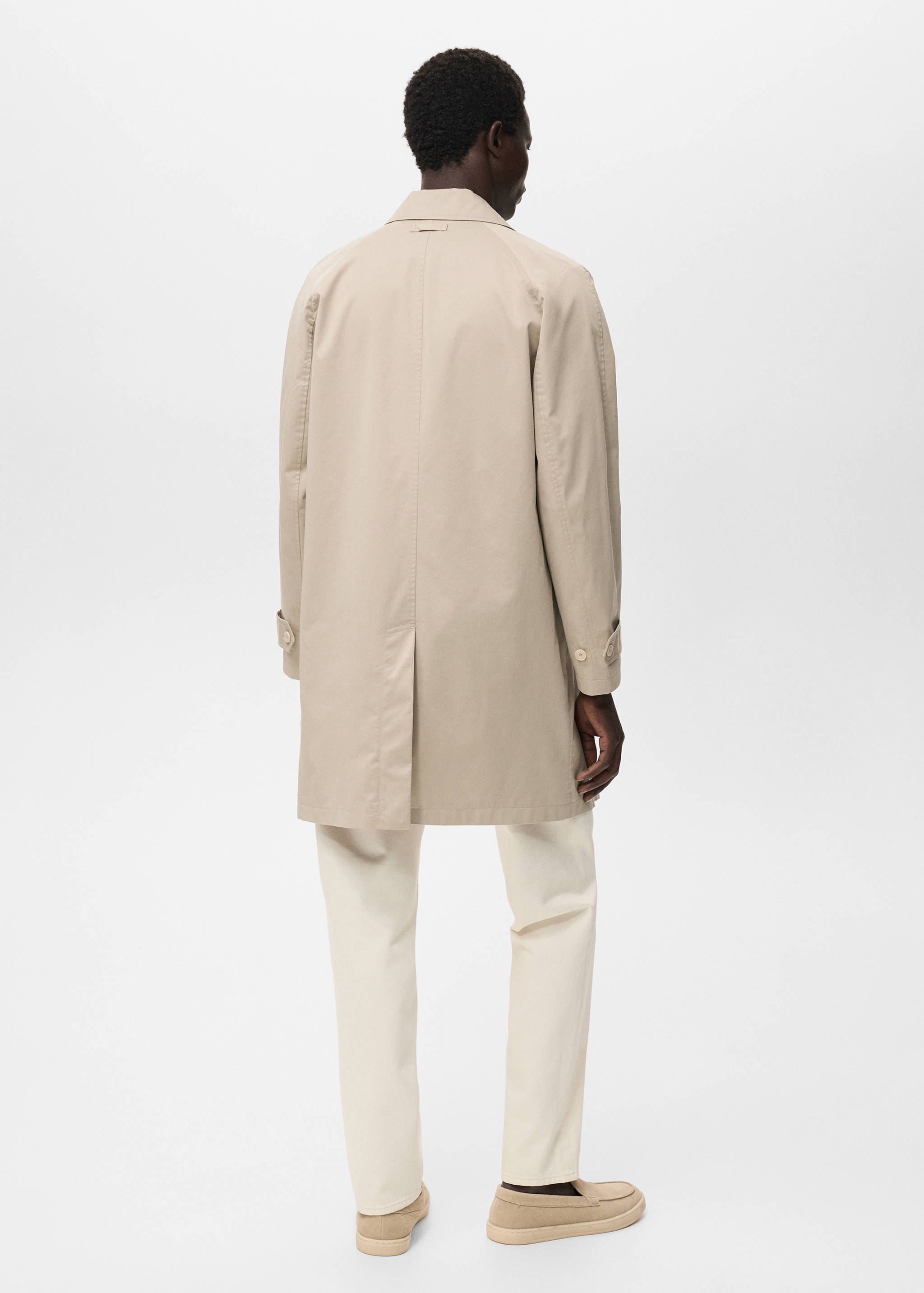 Klassisk trenchcoat water repellent - Artikelns baksida