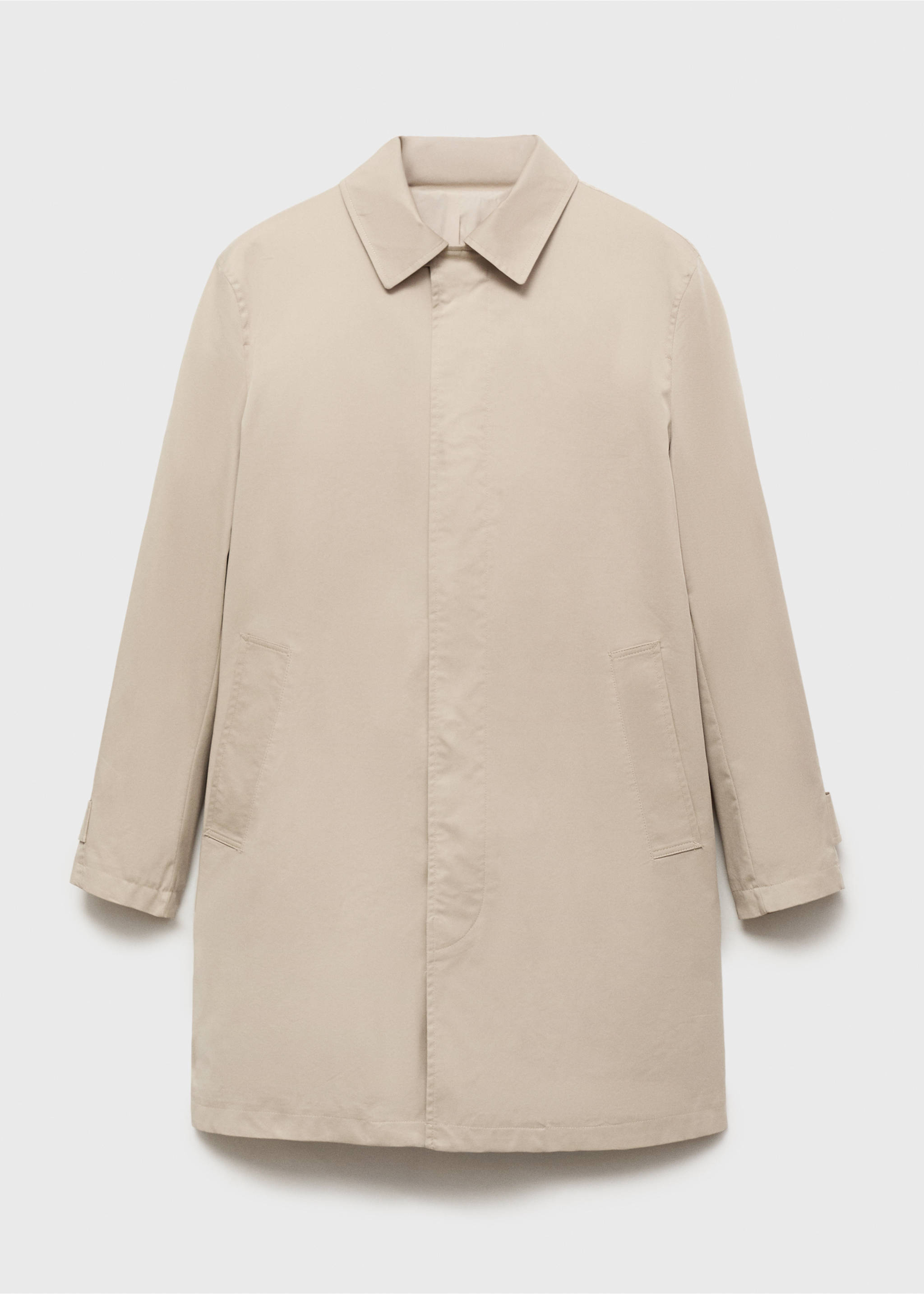 Classic water-repellent trench coat - Article without model, Beige. Ref: 17084403-00.