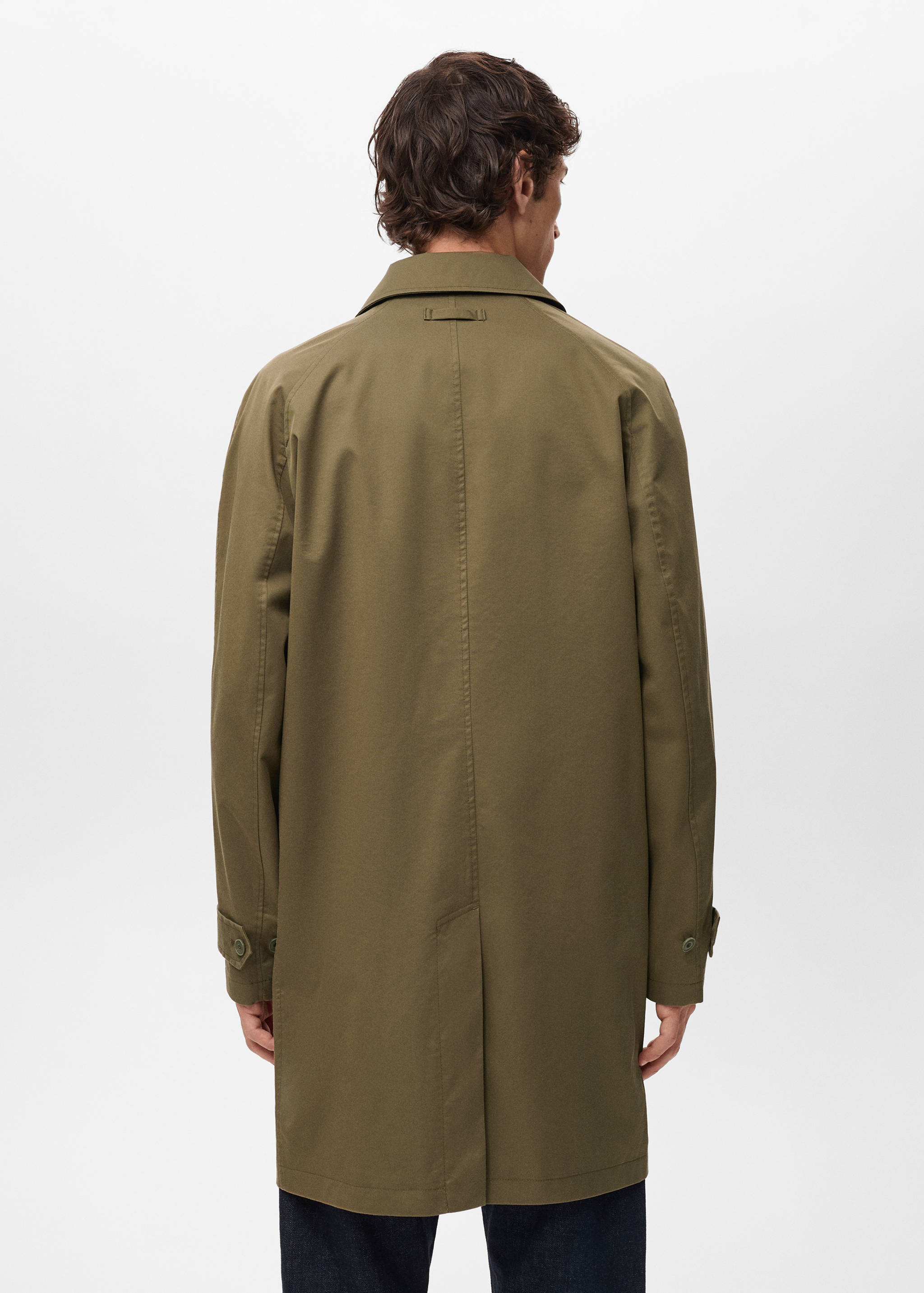 Classic water-repellent trench coat - Reverse of the article