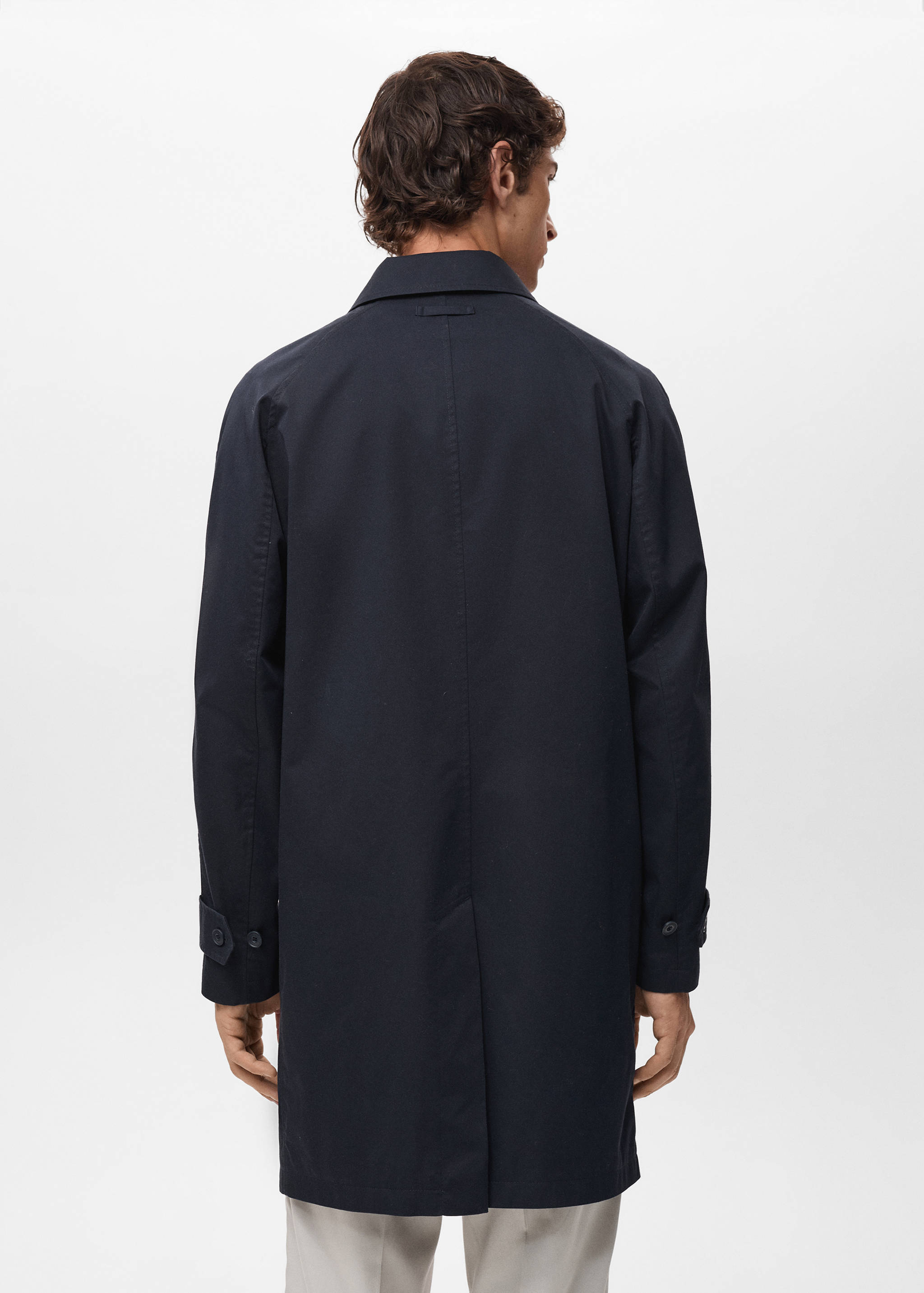 Klassisk trenchcoat water repellent - Artikelns baksida