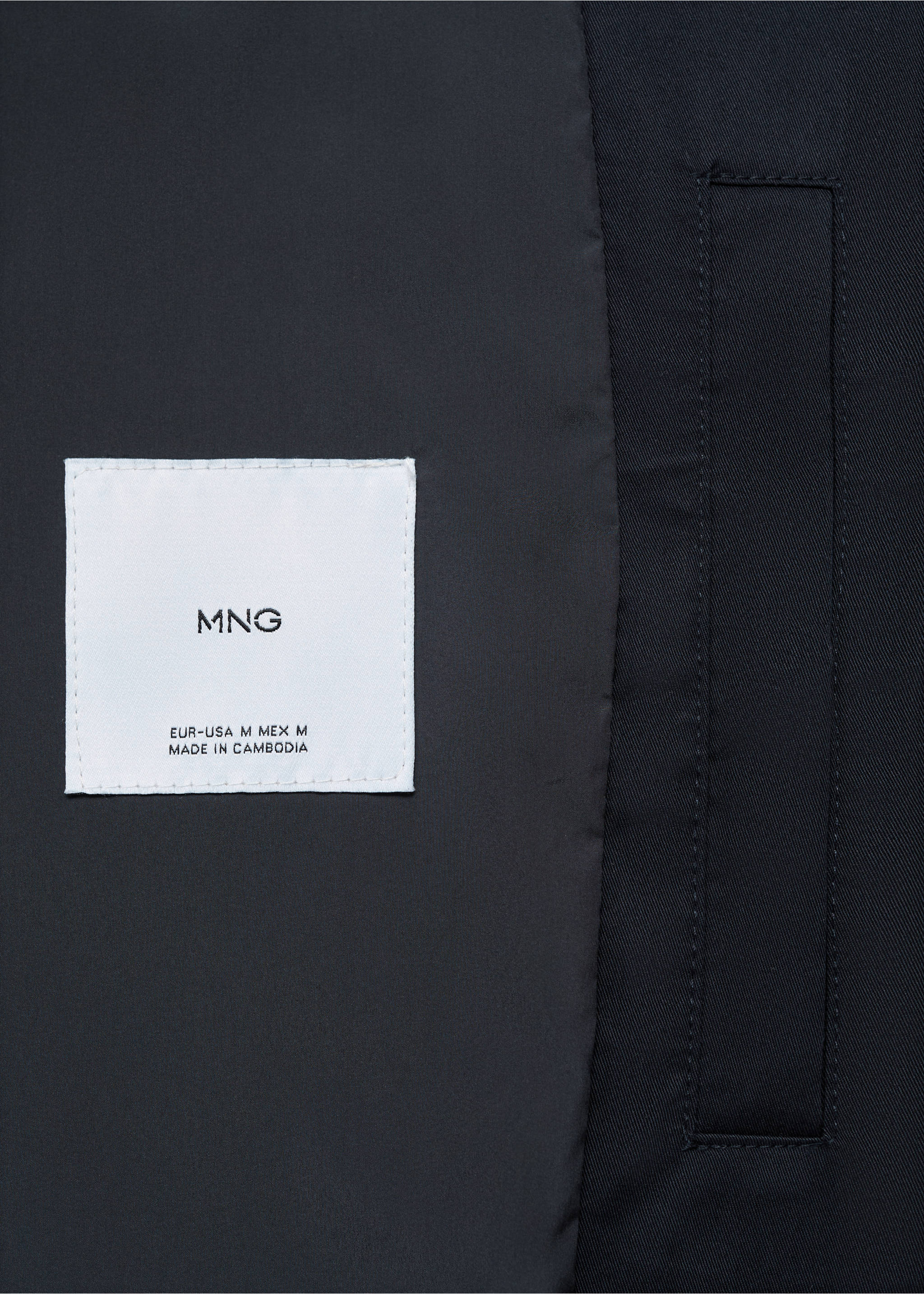 Classic water-repellent trench coat - Details of the article 0, Petrol Blue. Ref: 17084403-00.