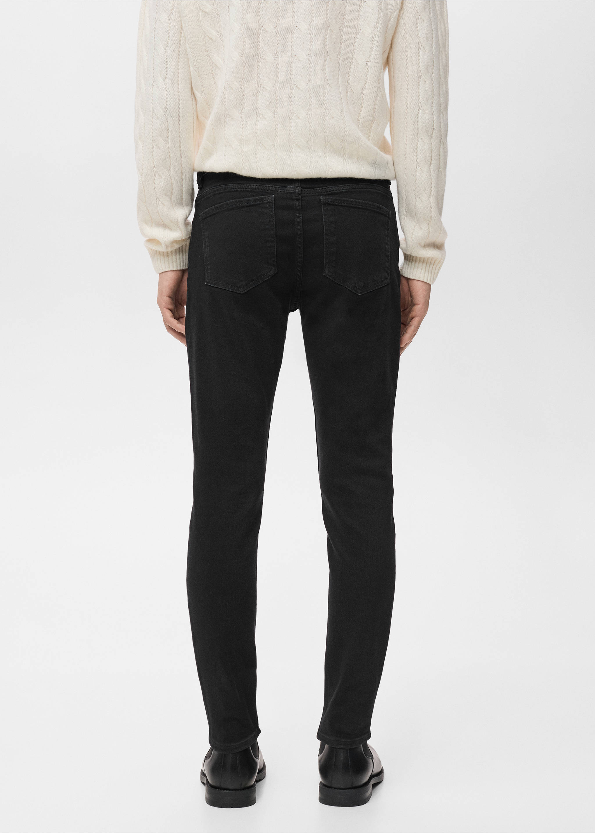 Jude skinny-fit jeans - Reverse of the article, Black denim. Ref: 17084407-00.
