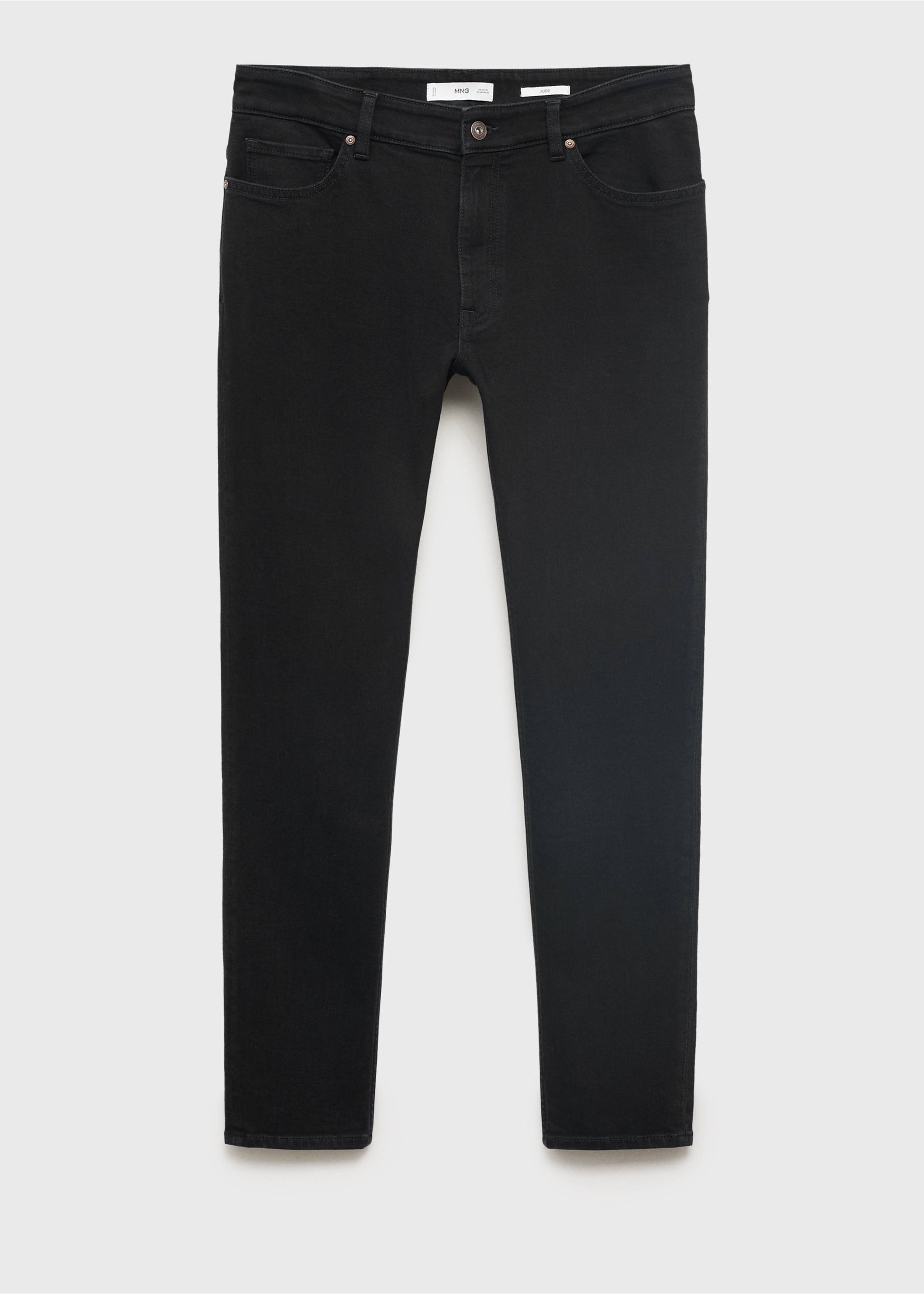 Jude skinny-fit jeans - Article without model, Black denim. Ref: 17084407-00.