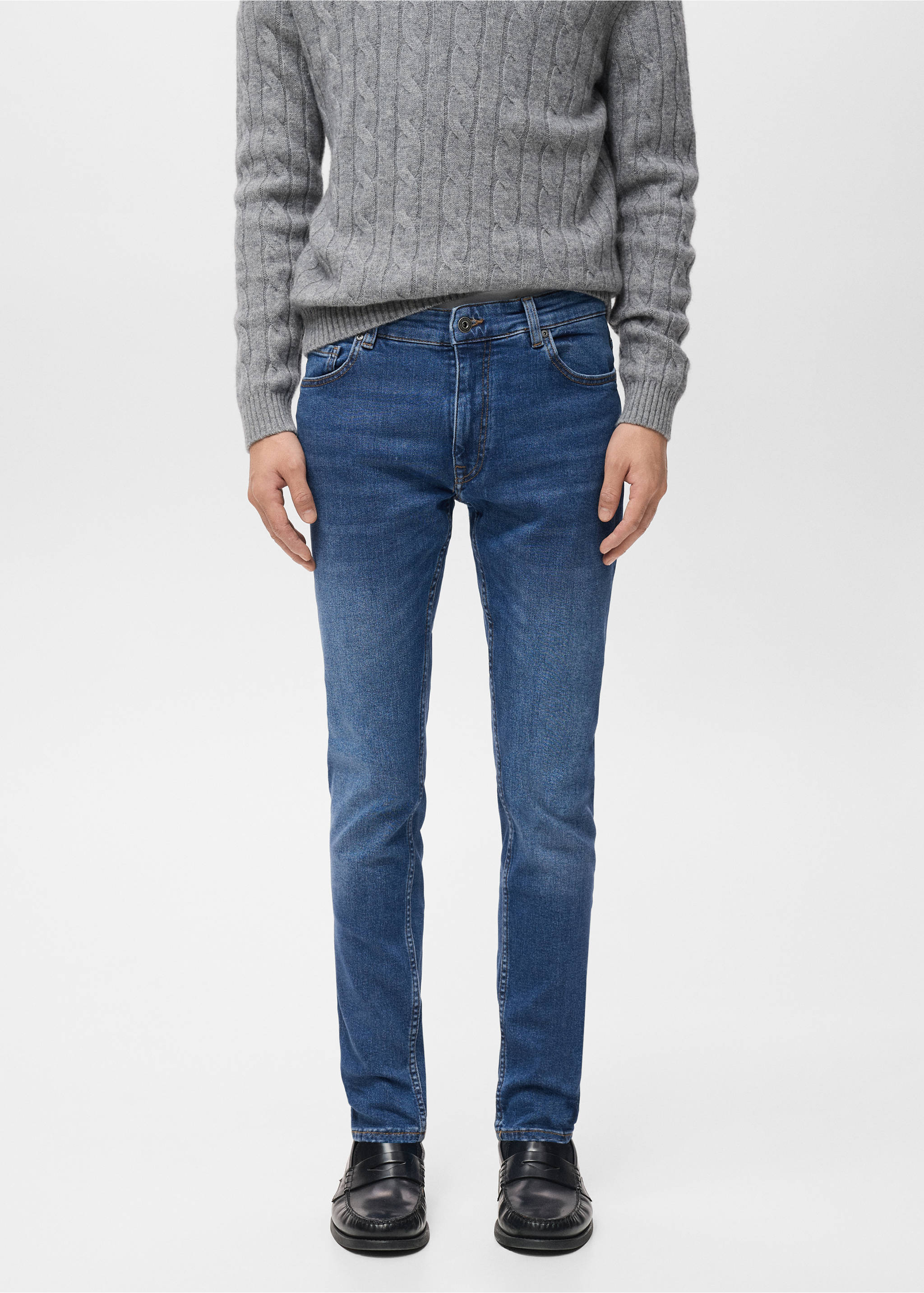 Jude skinny-fit jeans - Medium plane, Dark Blue. Ref: 17084408-00.