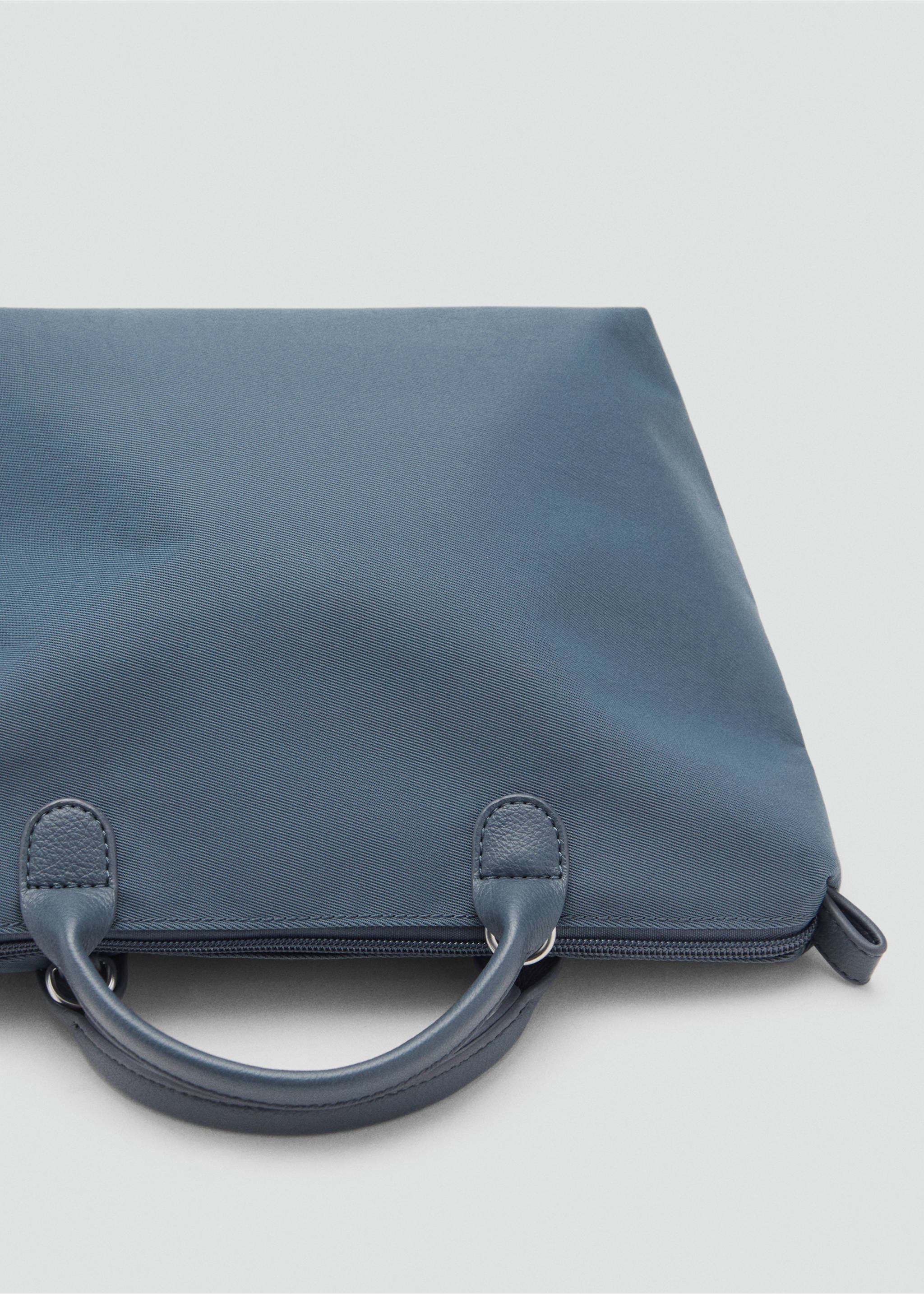 Mini shopper bag - Details of the article 2, Blue. Ref: 17084411-00.