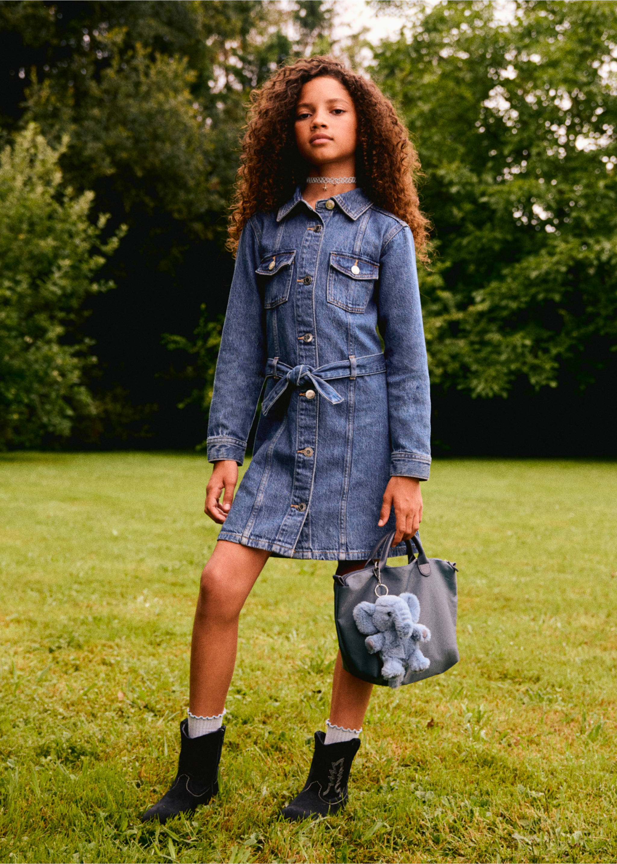 Mini shopper bag - Details of the article 5, Blue. Ref: 17084411-00.