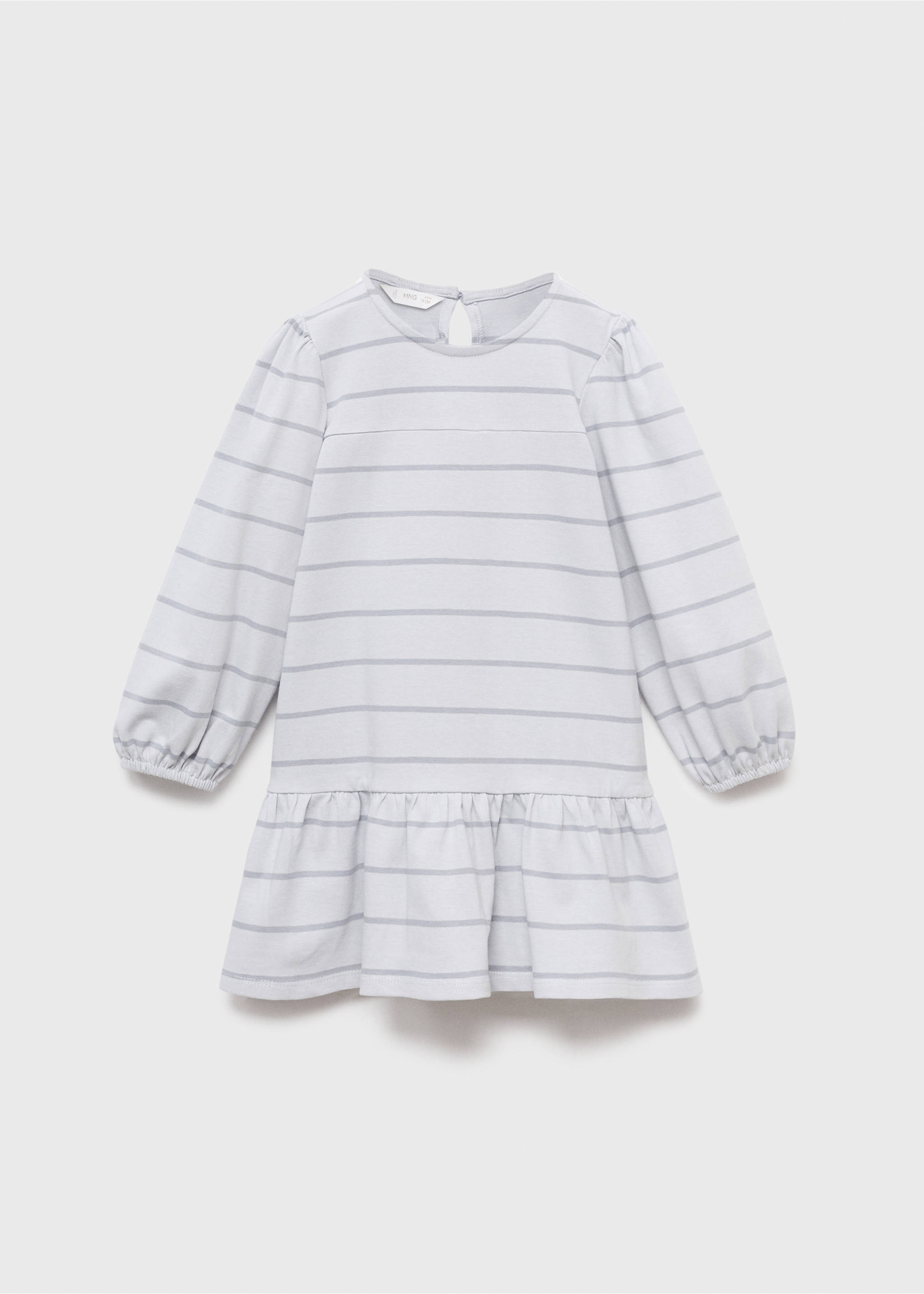 Striped cotton-blend dress - Article without model, Blue. Ref: 17084420-00.