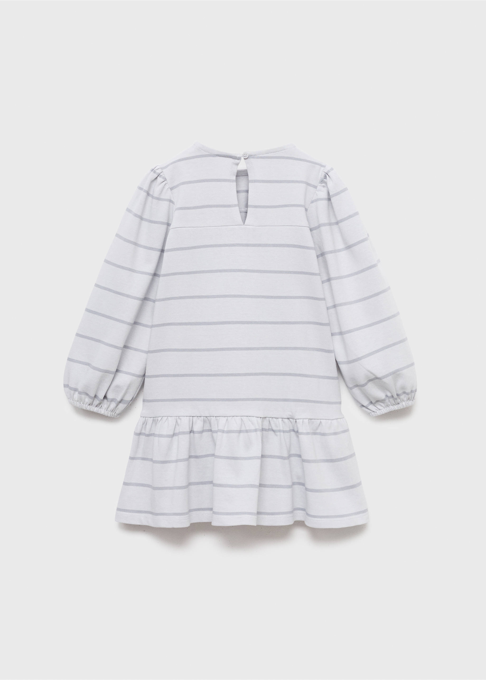 Striped cotton-blend dress - Reverse of the article, Blue. Ref: 17084420-00.