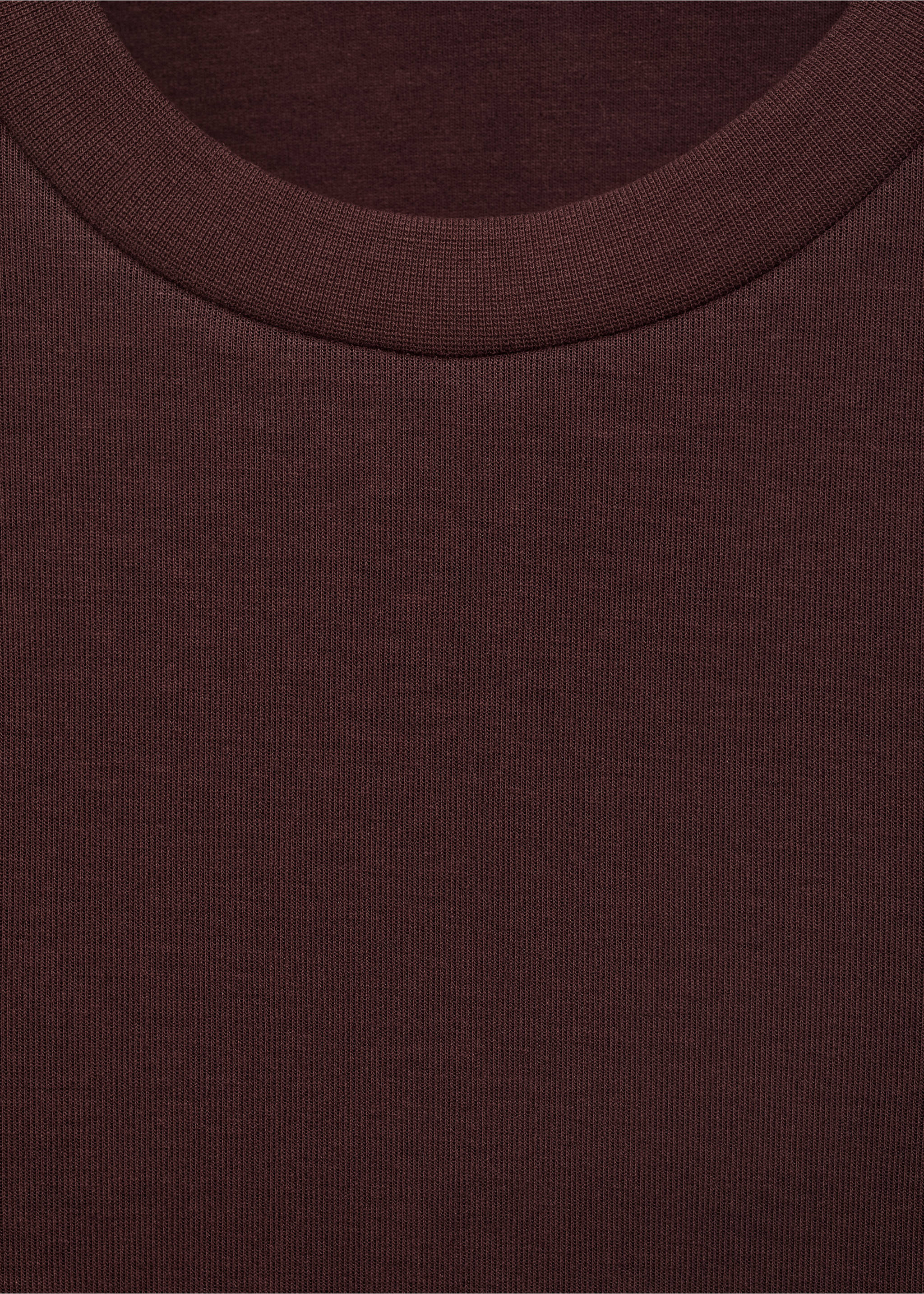 Regular-fit cotton sweatshirt - Details of the article 8, Wine. Ref: 17084425-00.