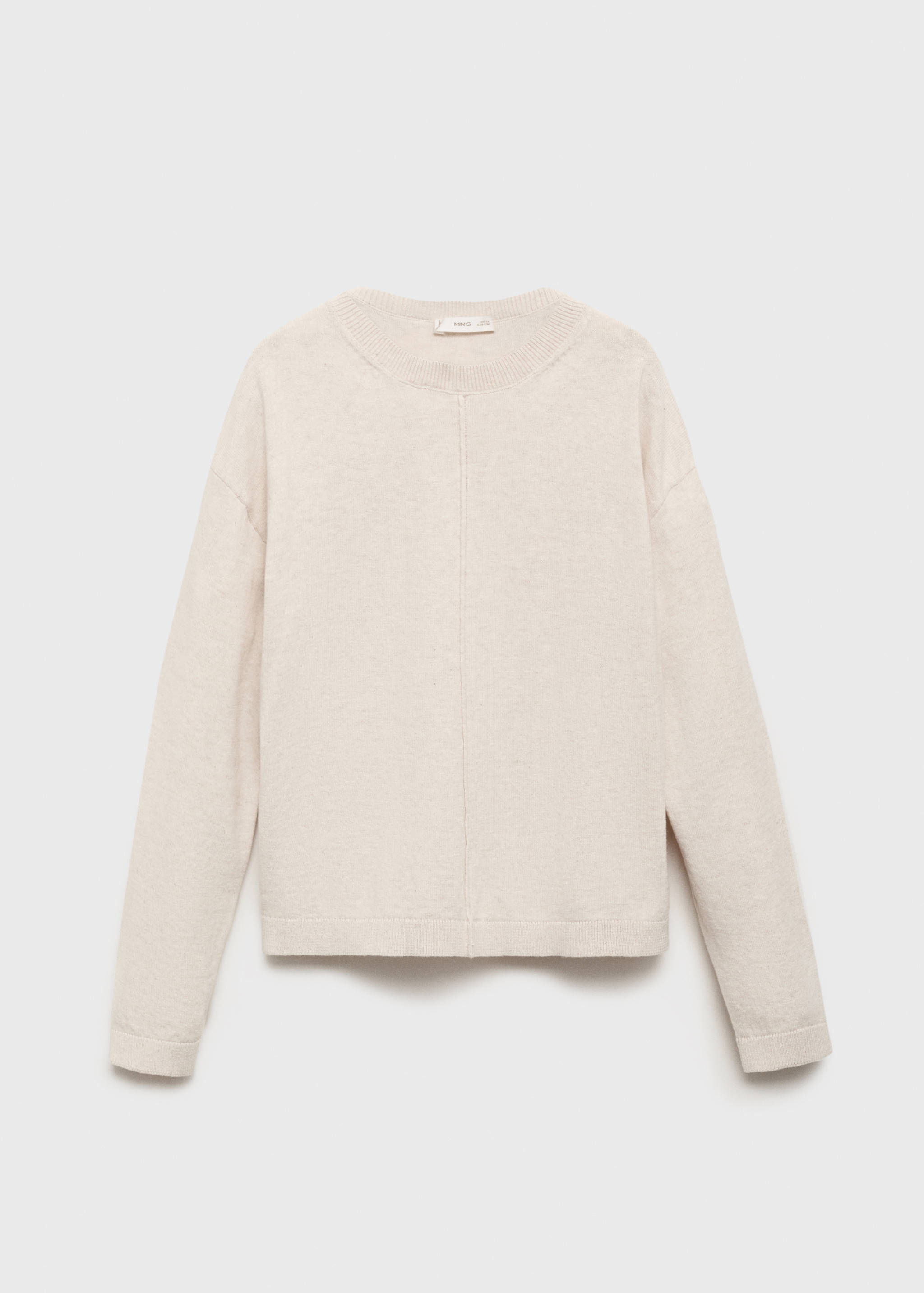 Decorative seams cotton sweater - Article without model