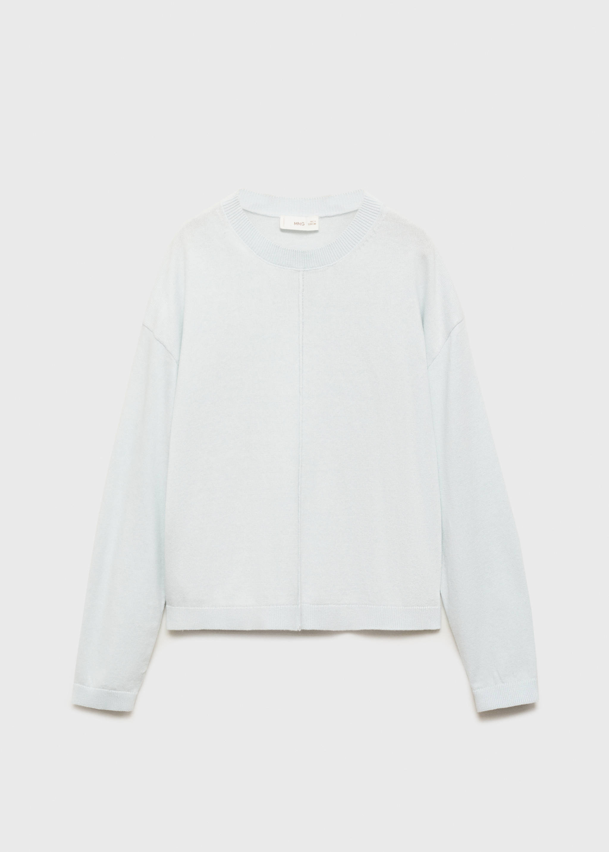 Decorative seams cotton sweater - Article without model