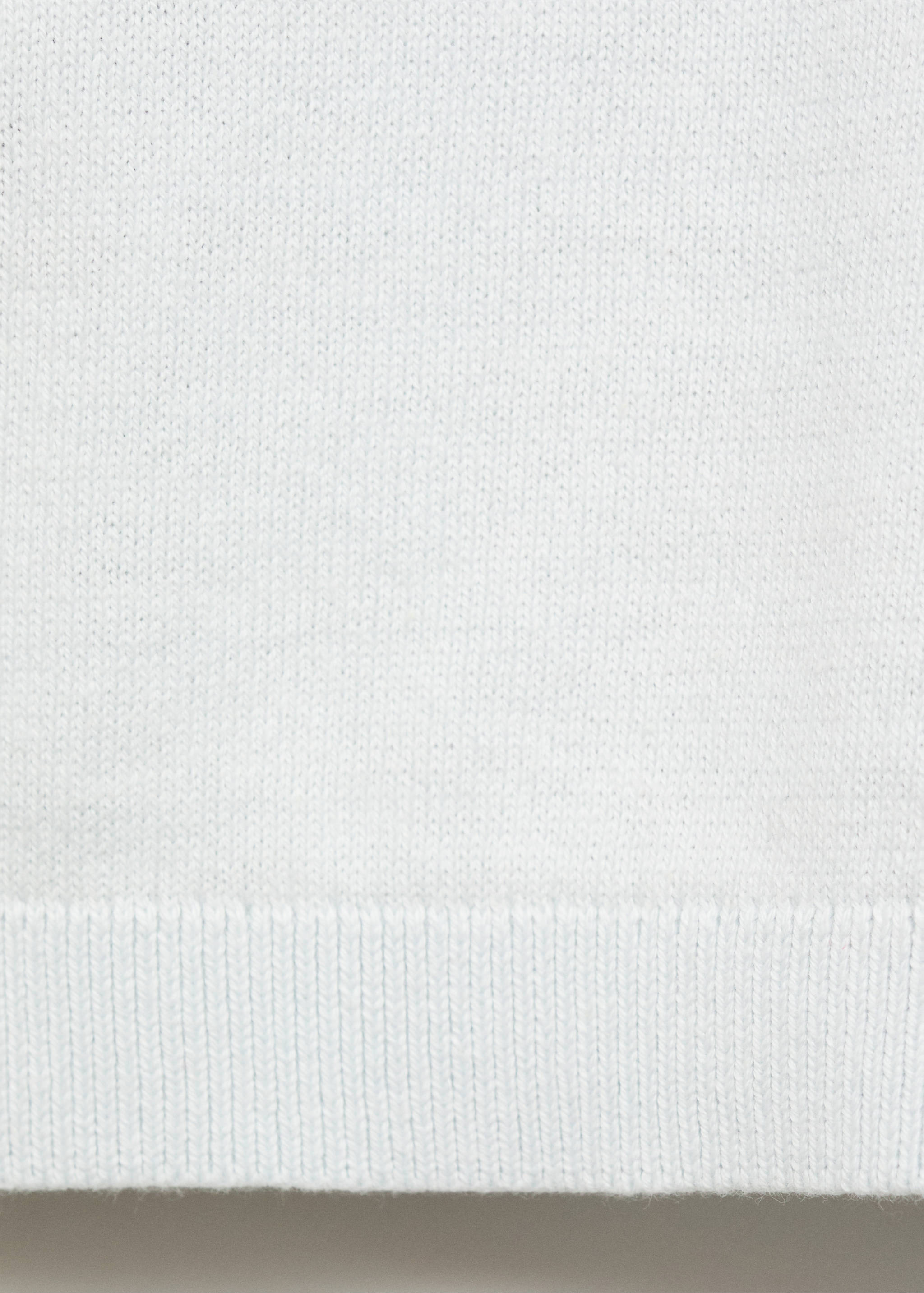 Decorative seams cotton sweater - Details of the article 0, Sky Blue. Ref: 17084431-00.