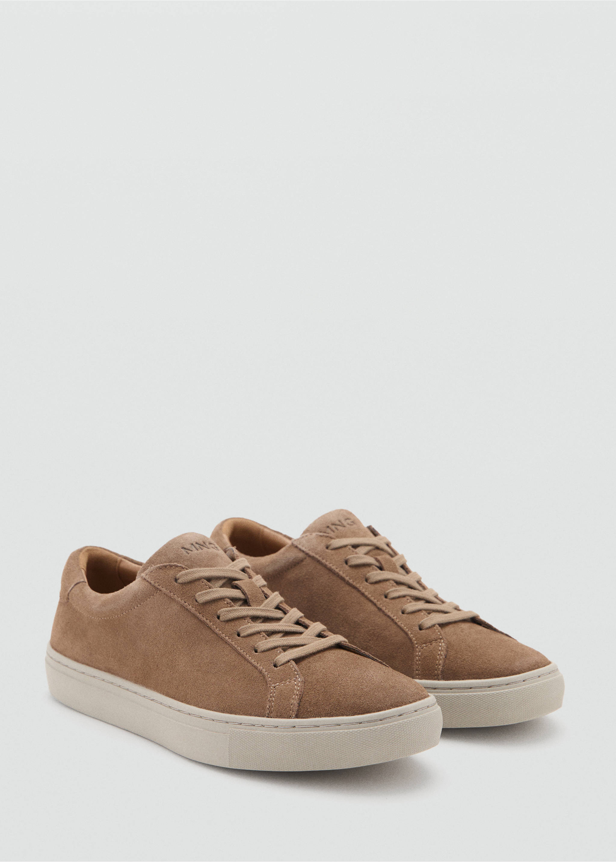 Suede trainers - Medium plane, Brown. Ref: 17084434-00.