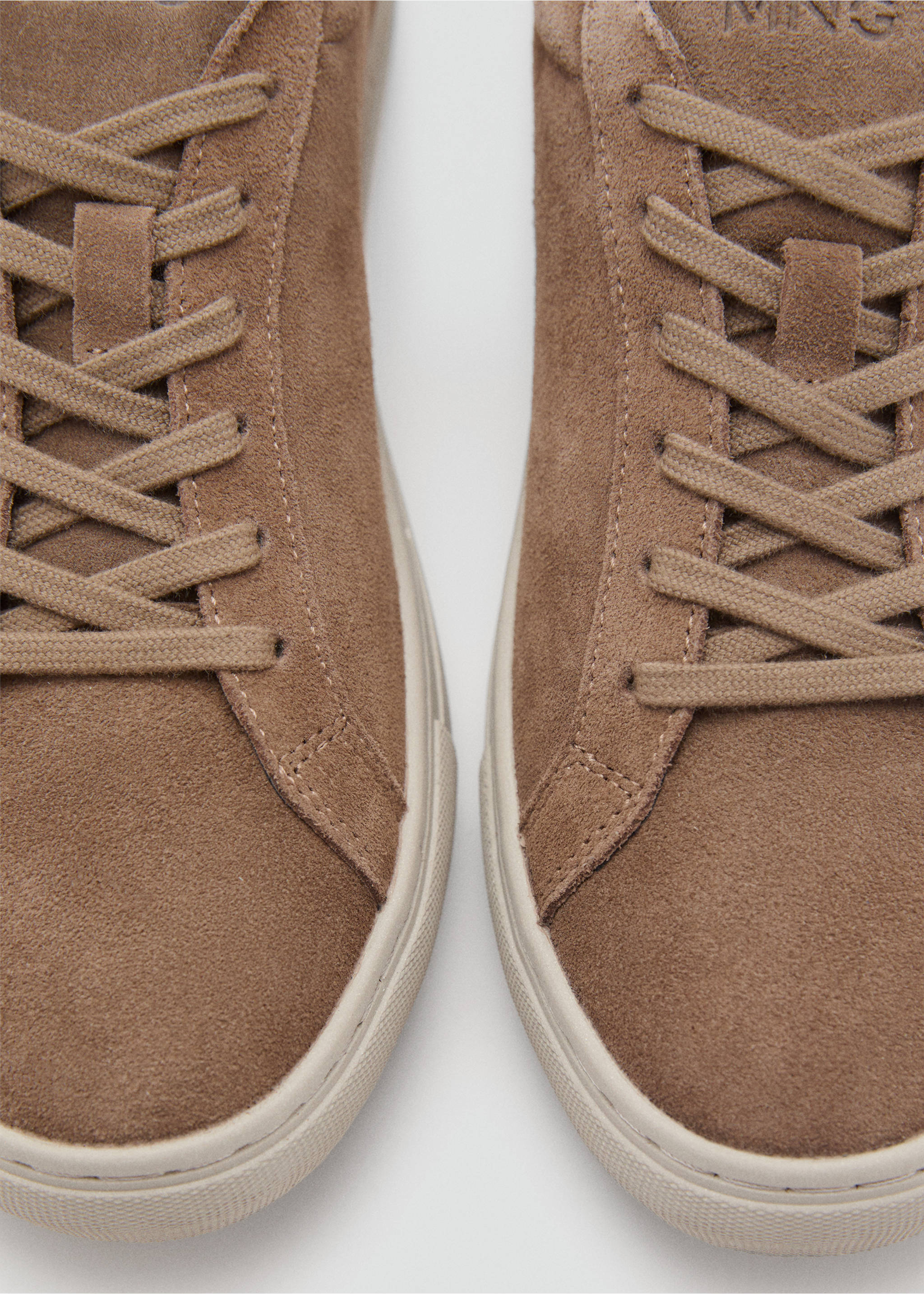 Suede trainers - Details of the article 2, Brown. Ref: 17084434-00.