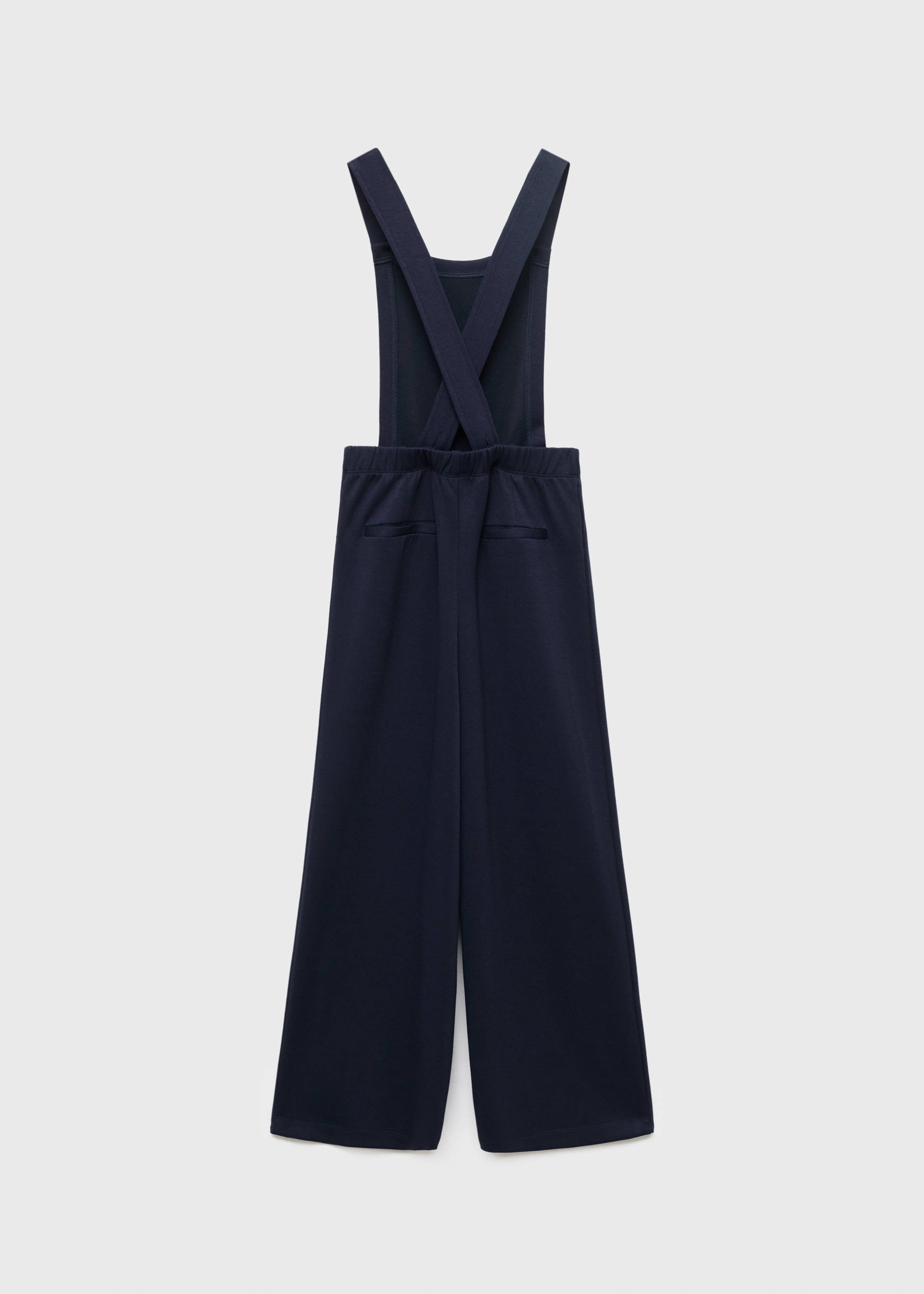 Long knitted dungarees - Reverse of the article