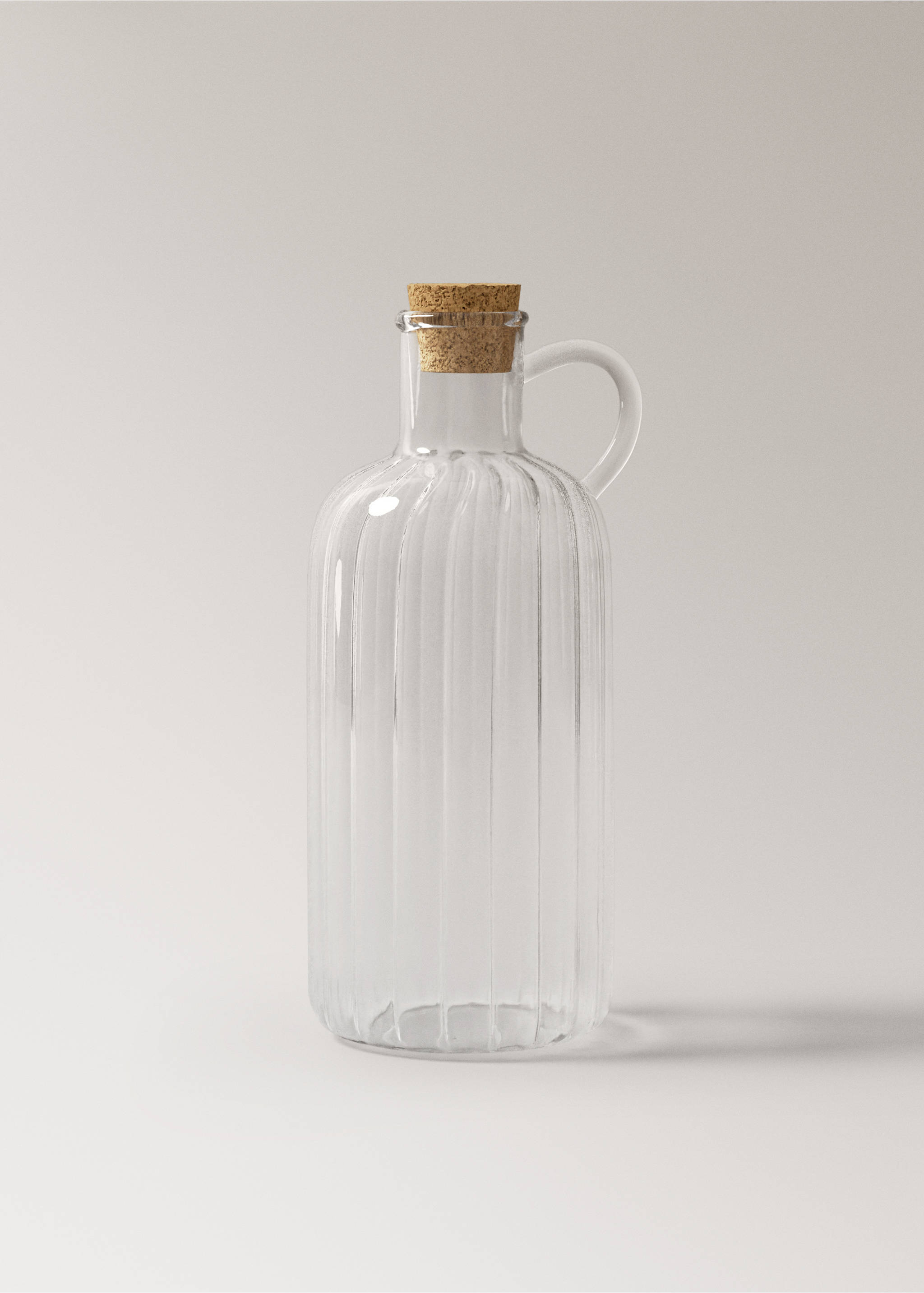 Borosilicate oil dispenser with handle - Article without model, Off White. Ref: 17084441-00.