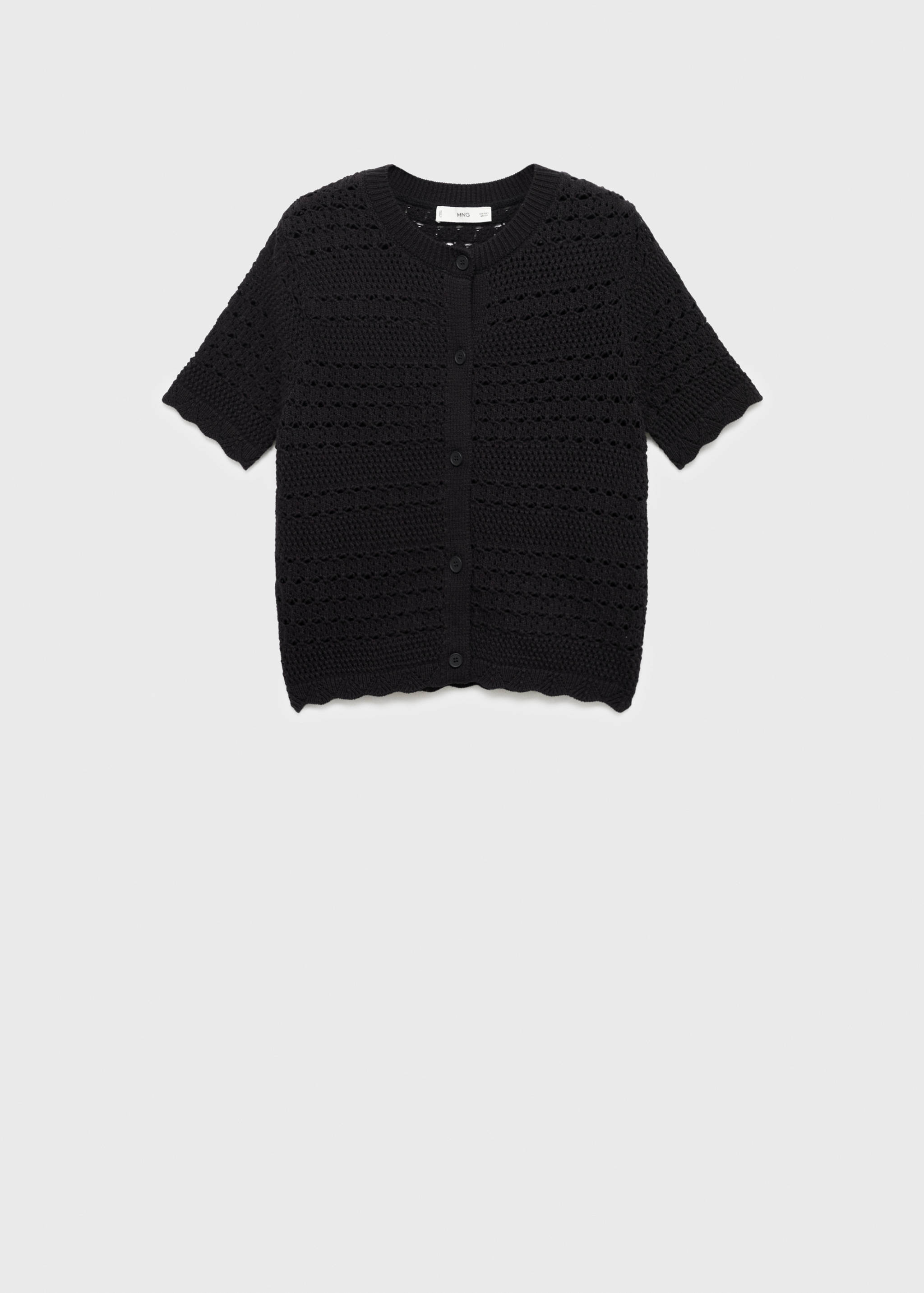 Kurzärmliger Häkel-Cardigan - Artikel ohne Model