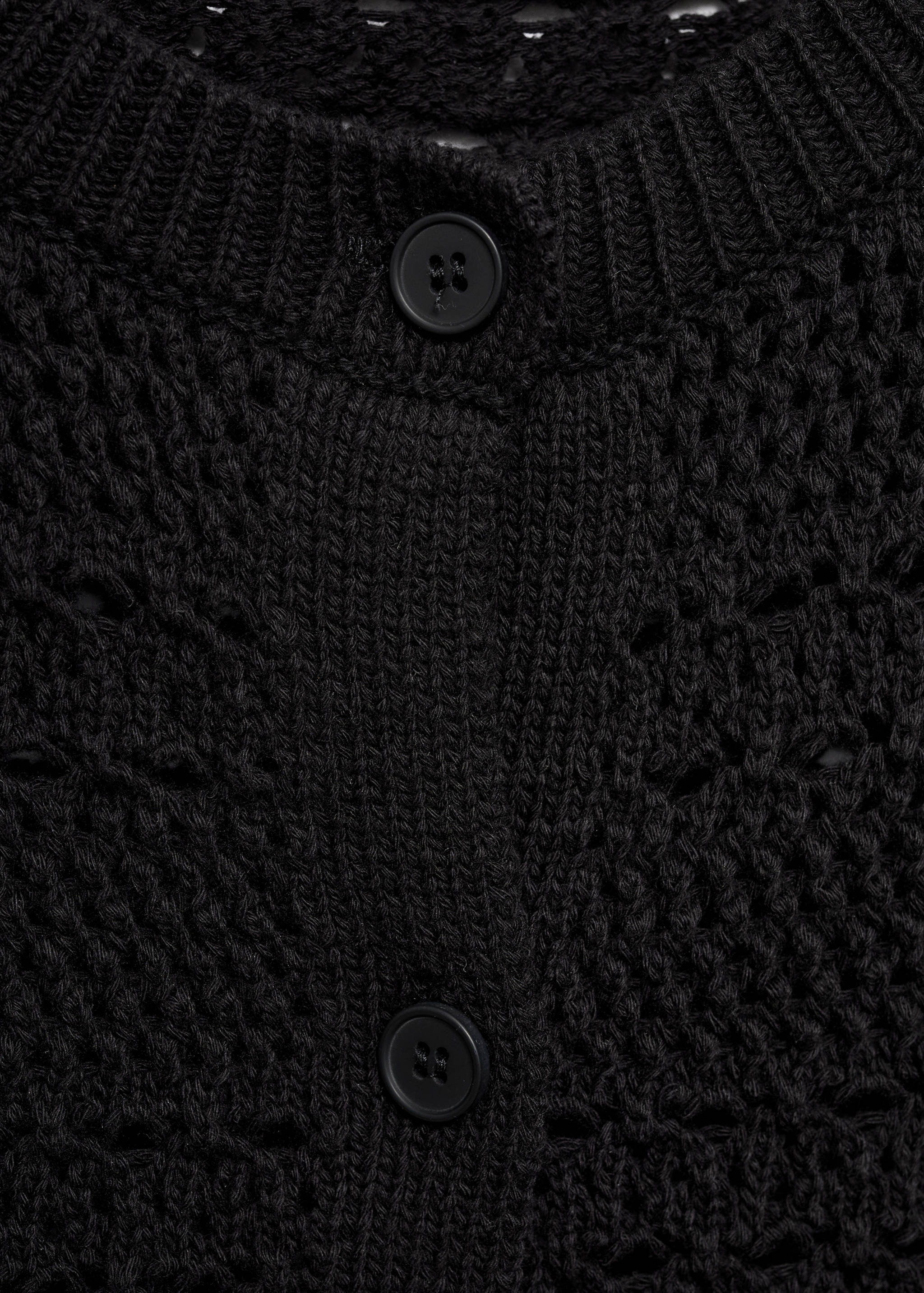Kurzärmliger Häkel-Cardigan - Detail des Artikels 0