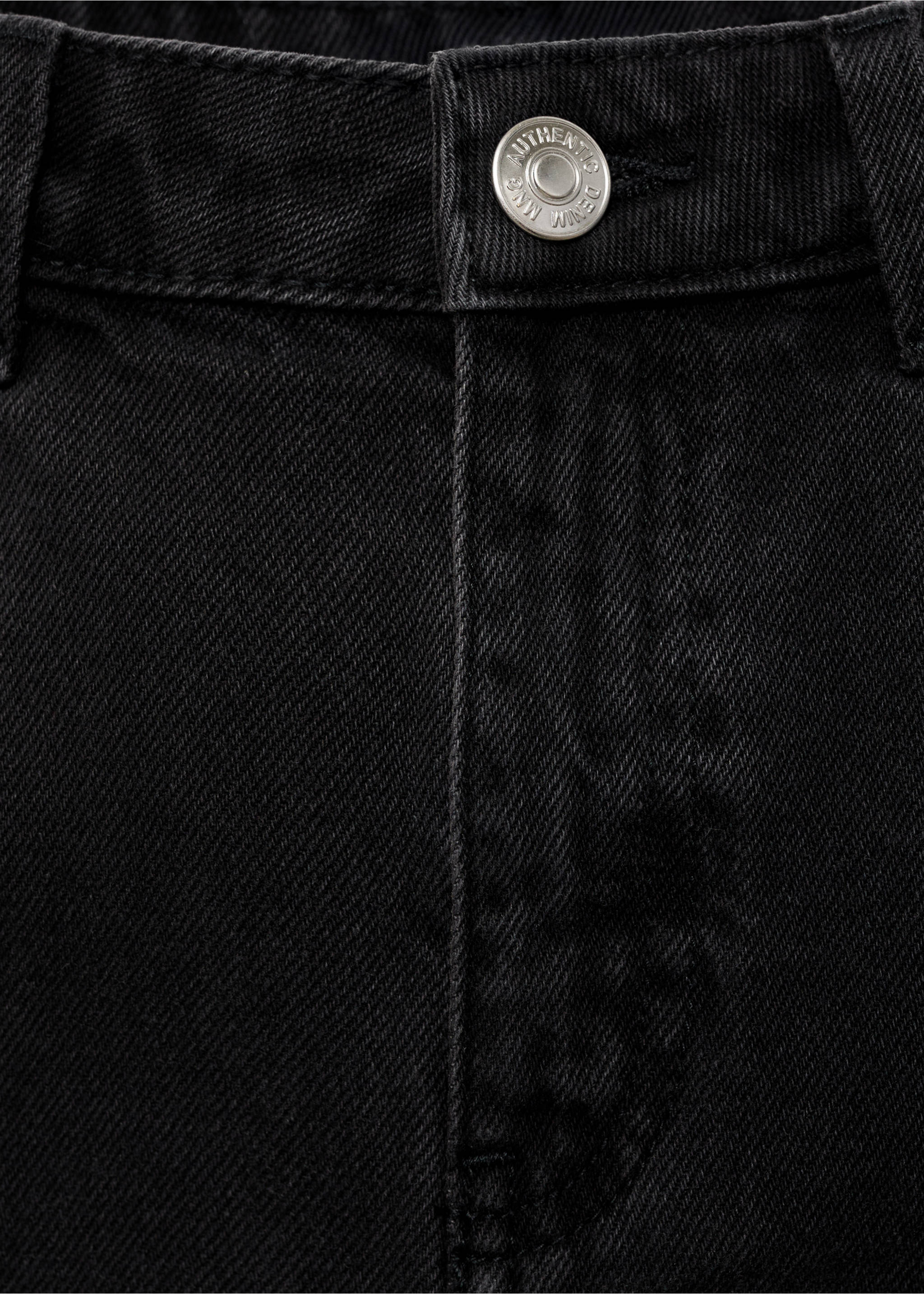 Cargo skirt with star studs - Details of the article 0, Black denim. Ref: 17084775-00.