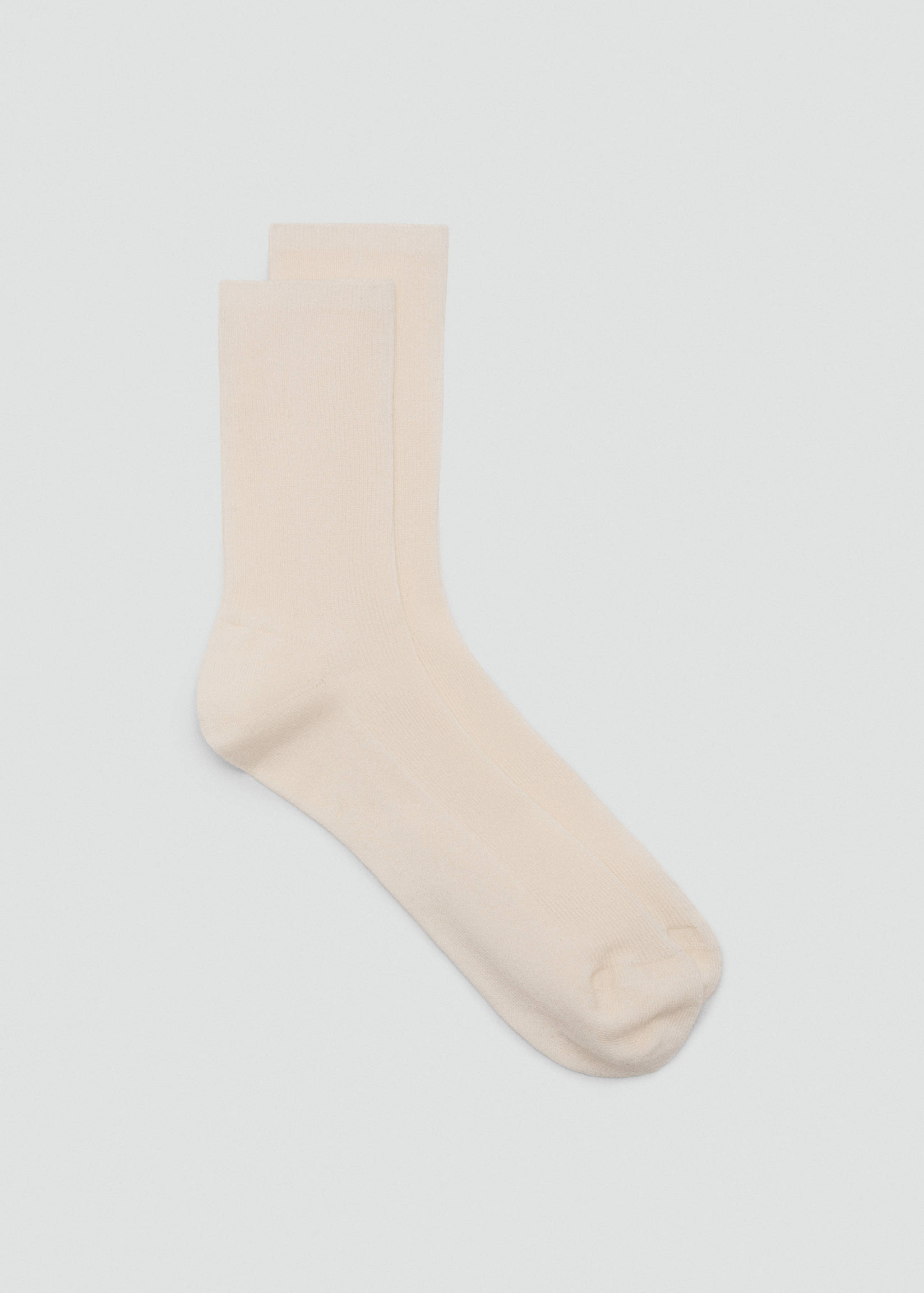 Chaussettes coton maille côtelée - Article sans modèle