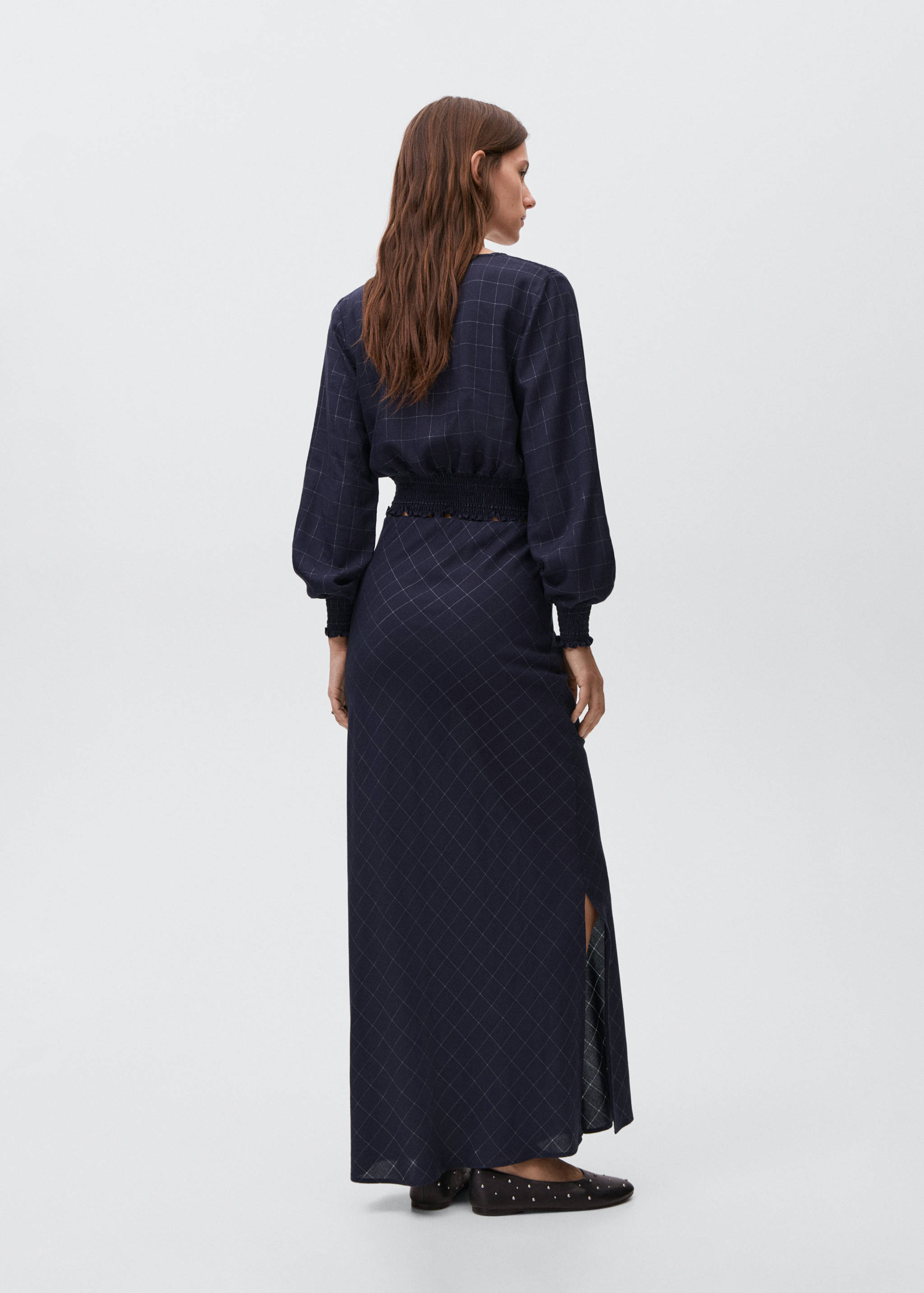 Lurex check skirt - Reverse of the article
